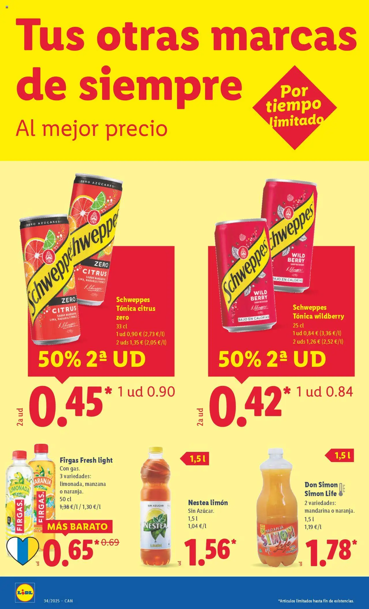 Lidl - Canarias │ válido desde el 18.08.2025 | Página: 36 | Productos: Manzana, Limonada