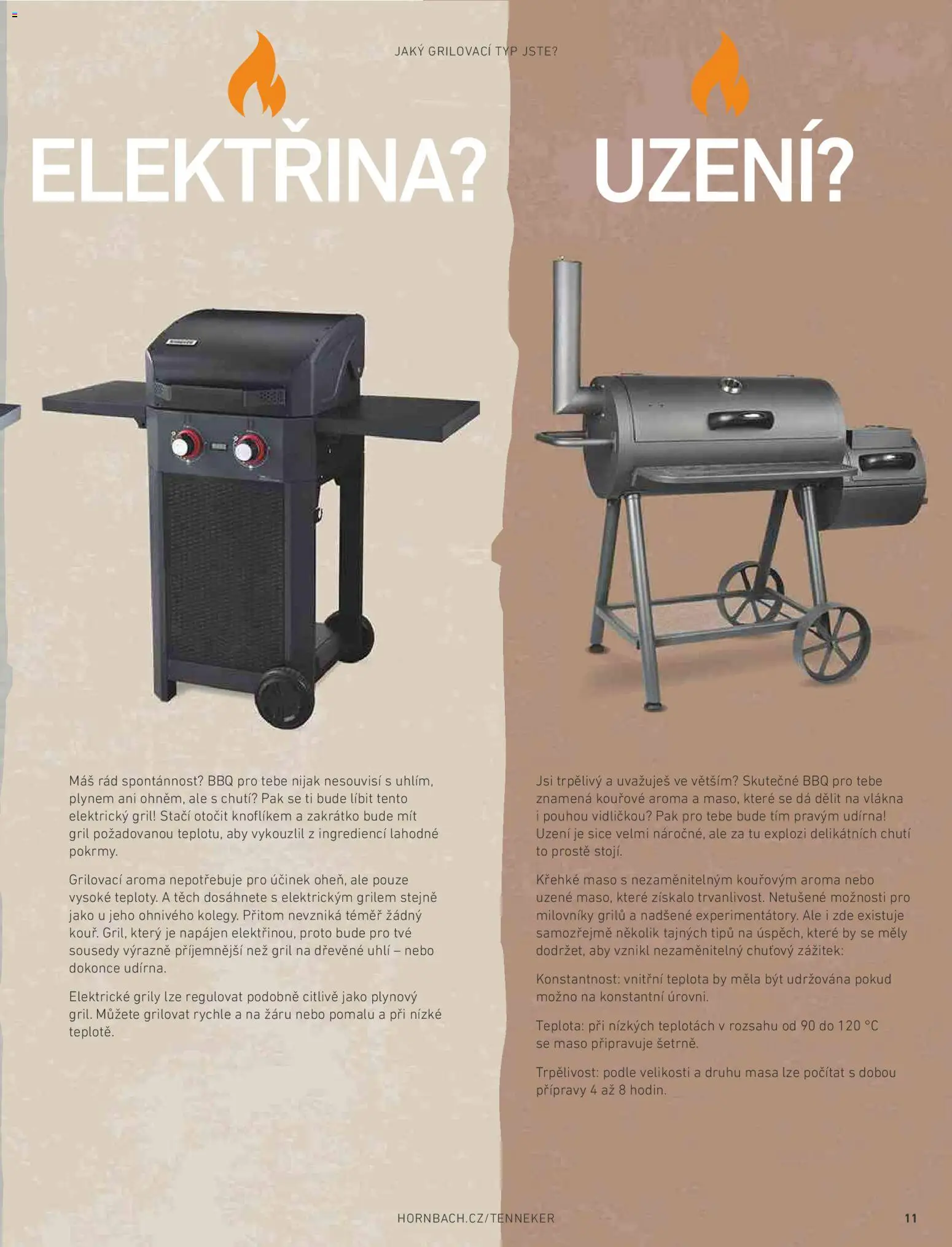 HORNBACH leták - Magazín o grilování od 01.01.2026 | Strana: 11 | Produkty: Dřevěné uhlí, Kouřové aroma, Gril, Maso