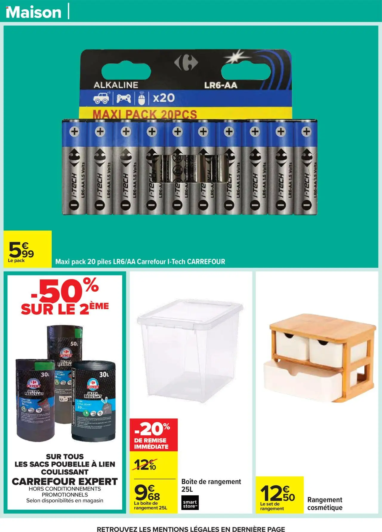  | Page: 66 | Produits: Poubelle, Boîte de rangement, Piles, Sacs poubelle