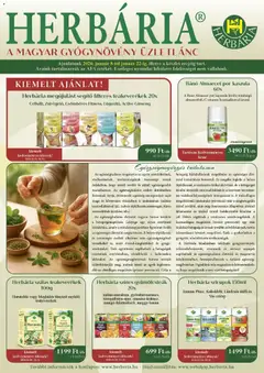 Herbária Akciós újság - amely érvényes a következő dátumtól: 08.01.2026