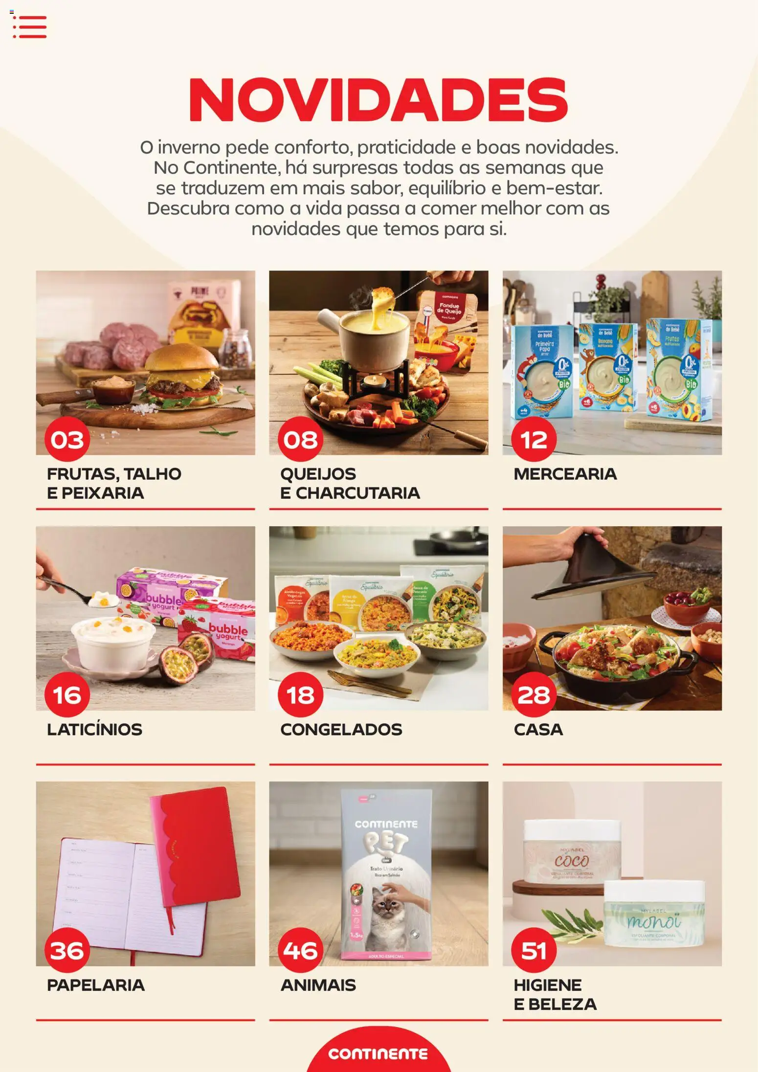 Continente - Novidades de que toda a gente gosta │ válido de 10.02.2026 | Página: 2 | Produtos: Salmão, Queijo