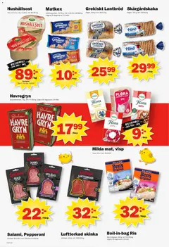 Pekås erbjudanden - Förhandsvisning av reklamblad från butik Pekås aktuell från 23.03.2026 | Sida: 2 | Produkter: Hushållsost, Salami, Skinka, Ris