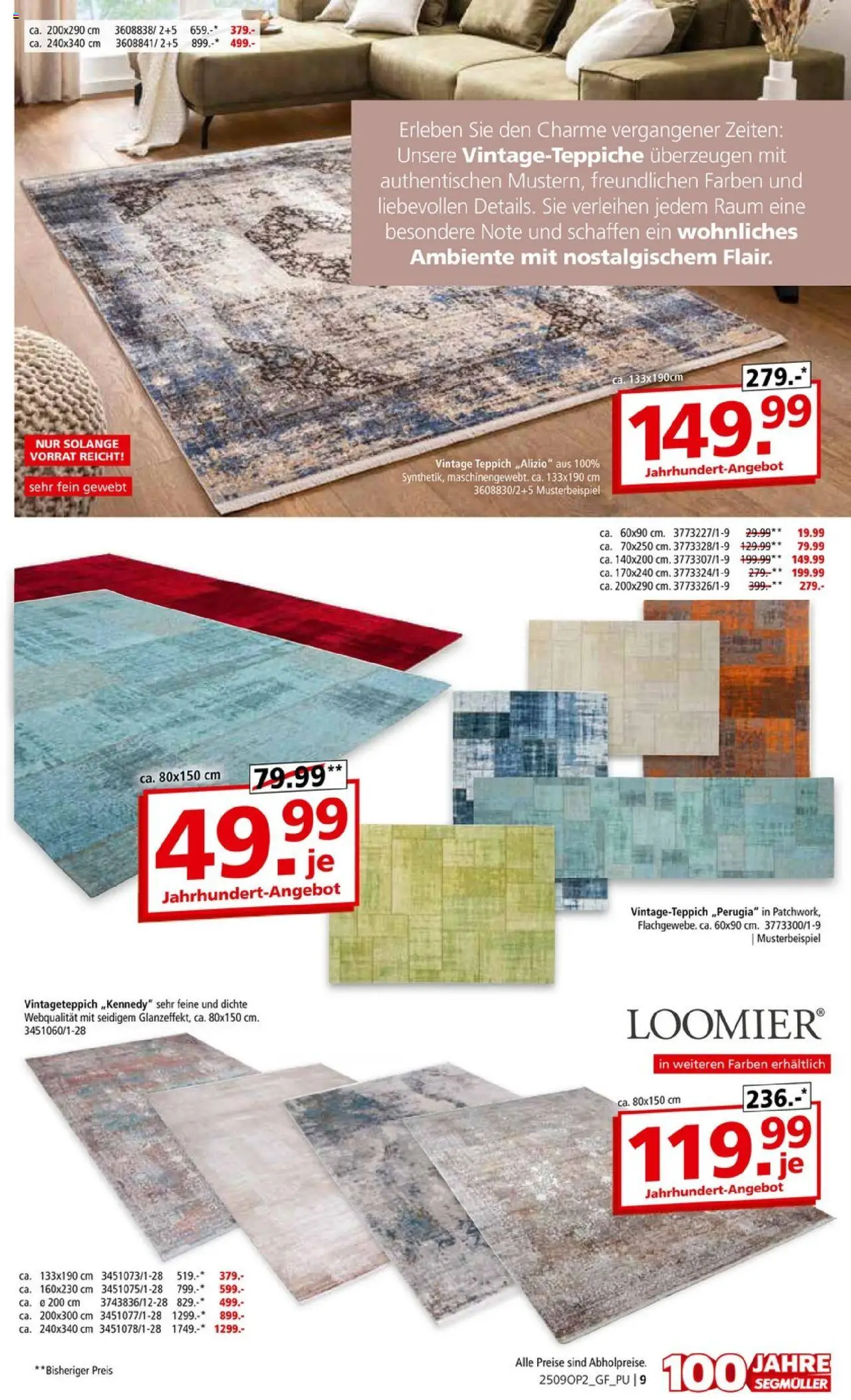 Segmüller Teppich Spezial – gültig ab 01.09.2025 | Seite: 9 | Produkte: Teppich
