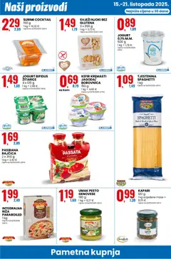Katalog Eurospin - Pregled kataloga iz trgovine Eurospin, vrijedi od 15.10.2025 | Stranica: 4 | Proizvodi: Jogurt, Njoki, Pasta, Rajčica