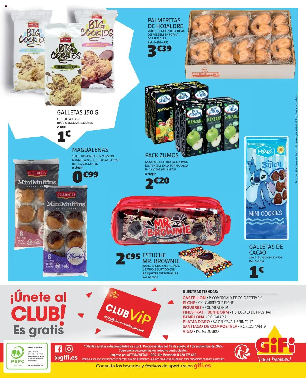 GiFi folleto │ válido desde el 19.08.2025 | Página: 16 | Productos: Chocolate, Manzana, Galletas, Φρυγανιές σικάλεως
