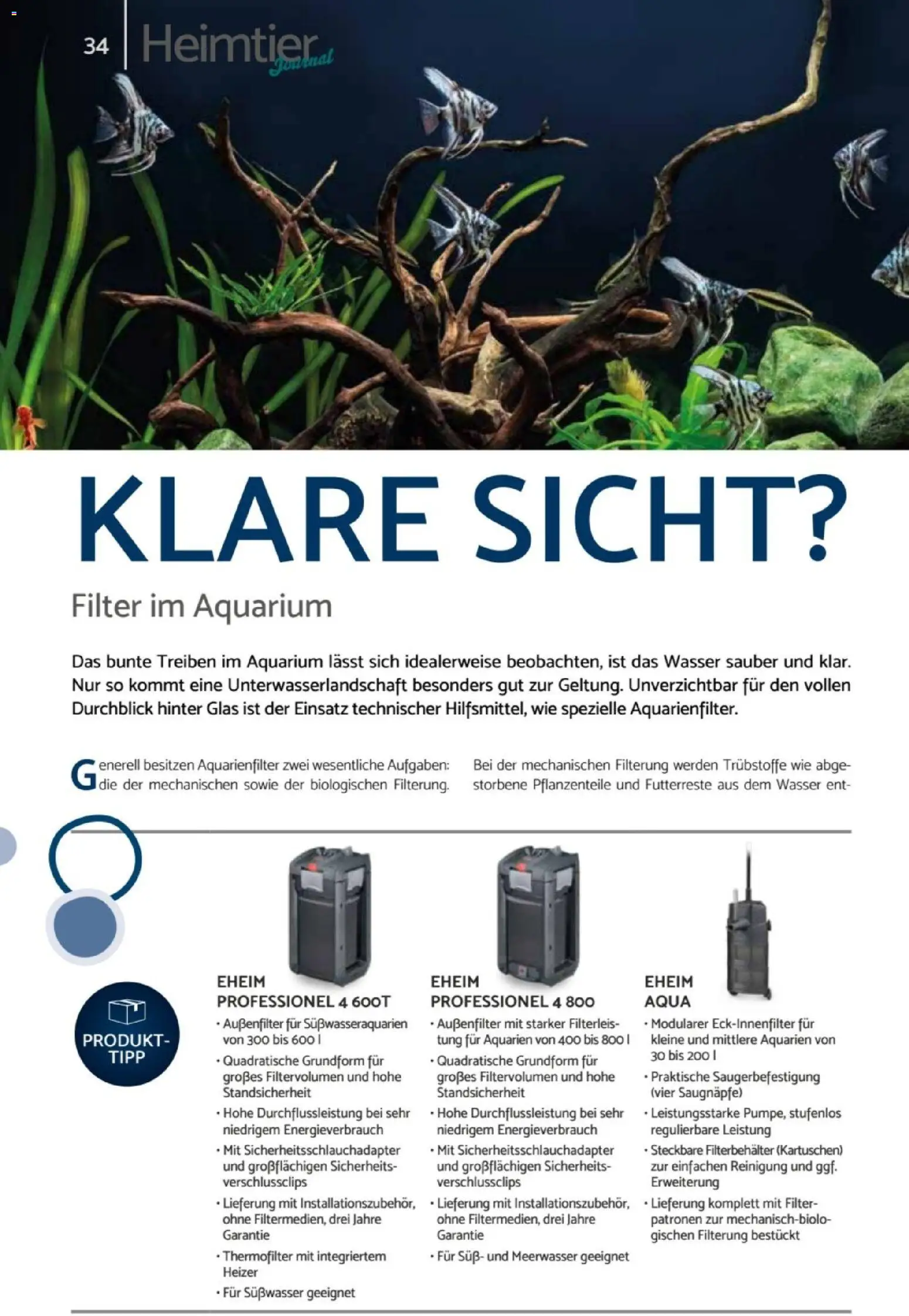 zookauf  Heimtier Journal – gültig ab 01.02.2026 | Seite: 34 | Produkte: Wasser