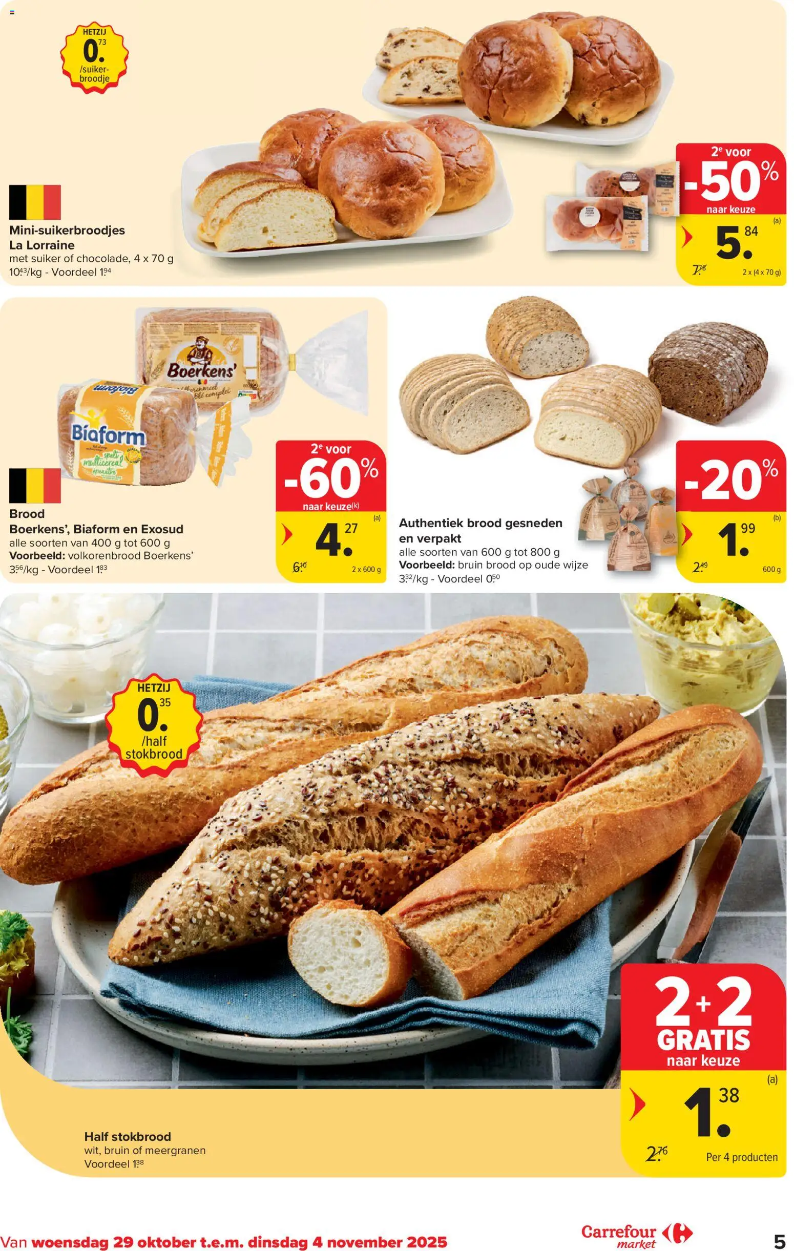 {H1} | Pagina: 5 | Producten: Stokbrood, Broodje, La, Brood