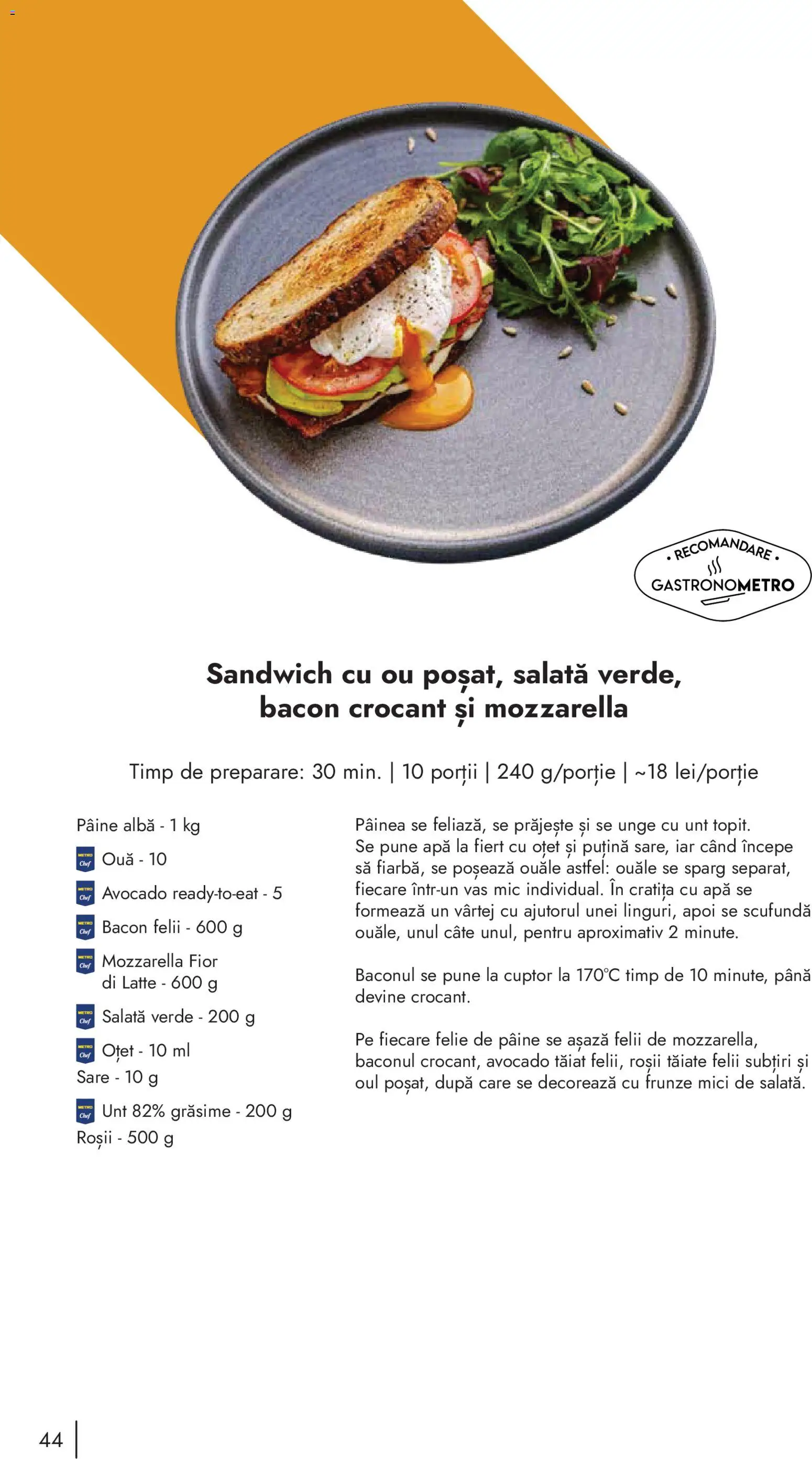 Noul catalog Metro – valabil de la 10.11.2025 | Pagină: 44 | Produse: Cratiță, Oțet, Avocado, Sare