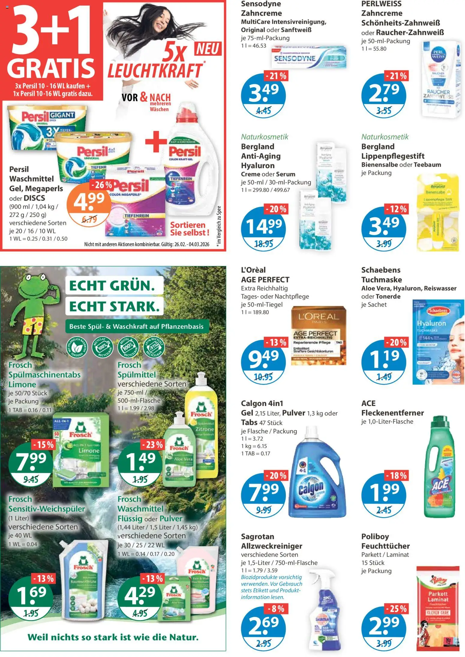 V-Markt - Hallertau / Oberpfalz – gültig ab 26.02.2026 | Seite: 10 | Produkte: Waschmittel, Spülmaschinentabs, Tuchmaske, Persil