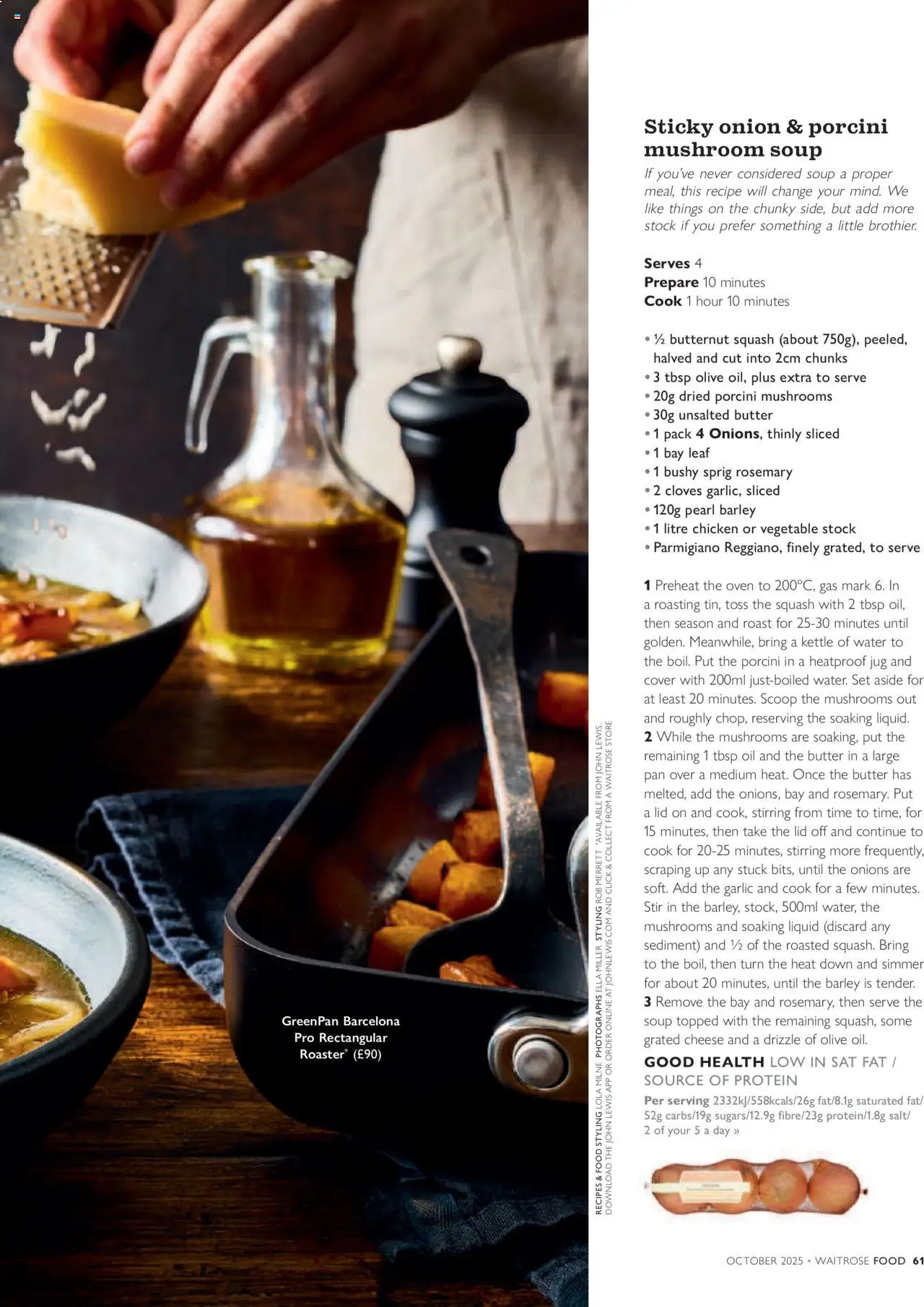  | Page: 61 | Products: Cheese, Mushrooms, Oven, Kettle