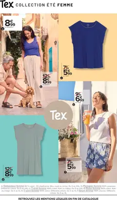 Carrefour - Prévisualisation de Carrefour Tex spécial été valide à partir de 14.04.2026 | Page: 4 | Produits: Robe, Coton, Kaki, Débardeur