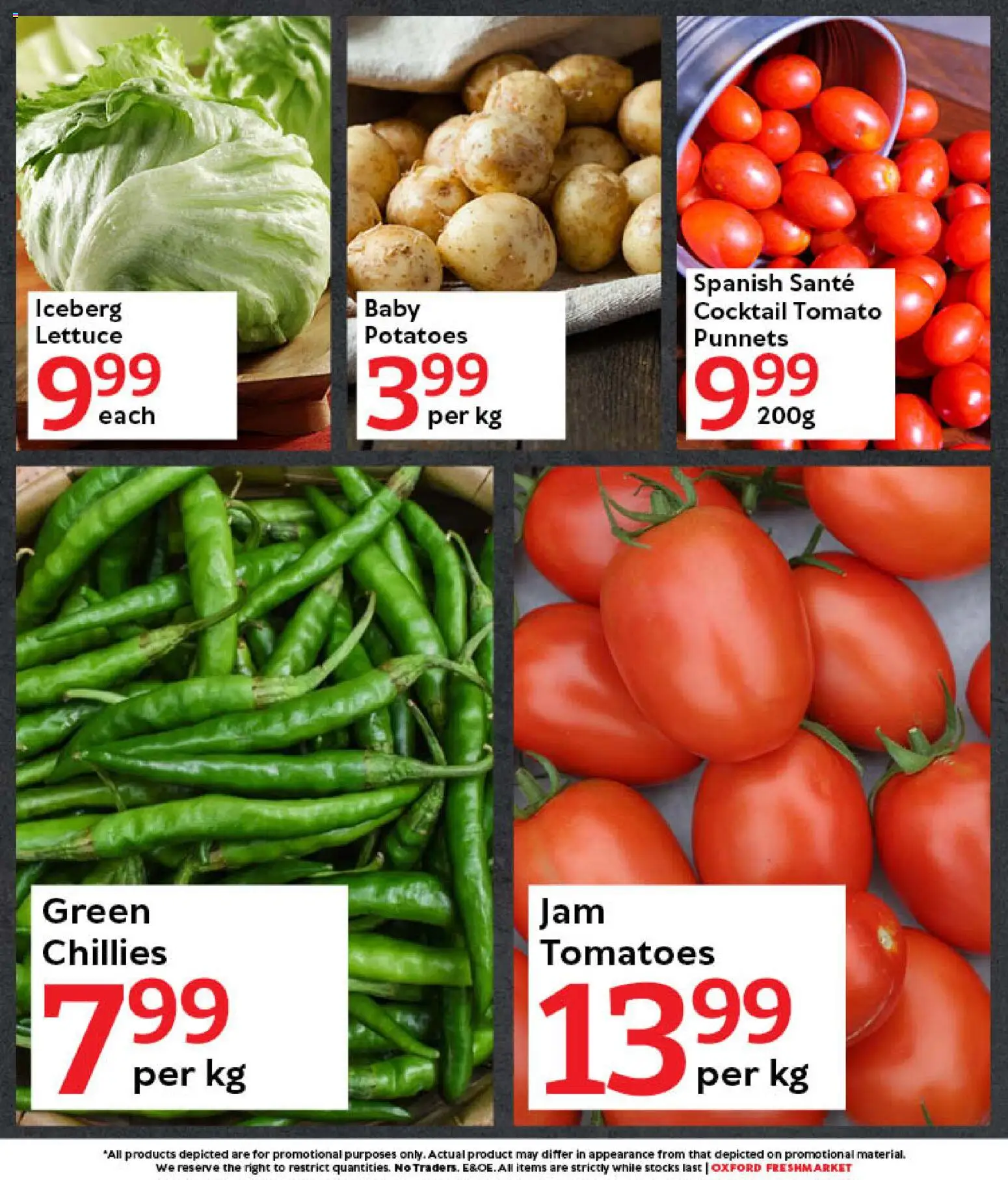 New Oxford Freshmarket catalogue – valid from 31.01.2026 | Page: 6 | Products: Tomatoes, Potatoes, Lettuce