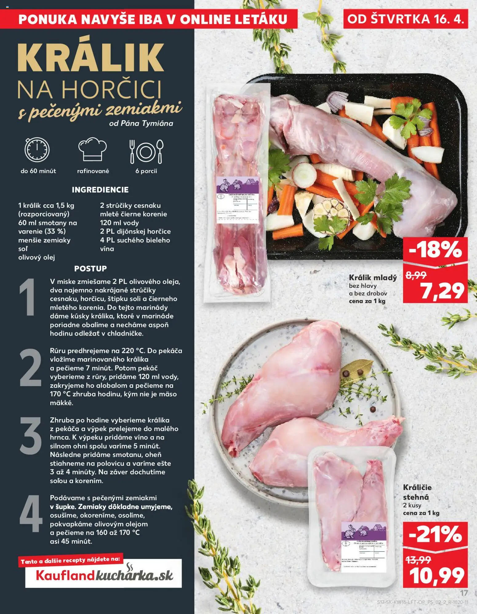 Nové Kaufland akcie – leták je platný od 16.04.2026 | Strana: 17 | Produkty: Olej, Víno, Olivový olej, Zemiaky