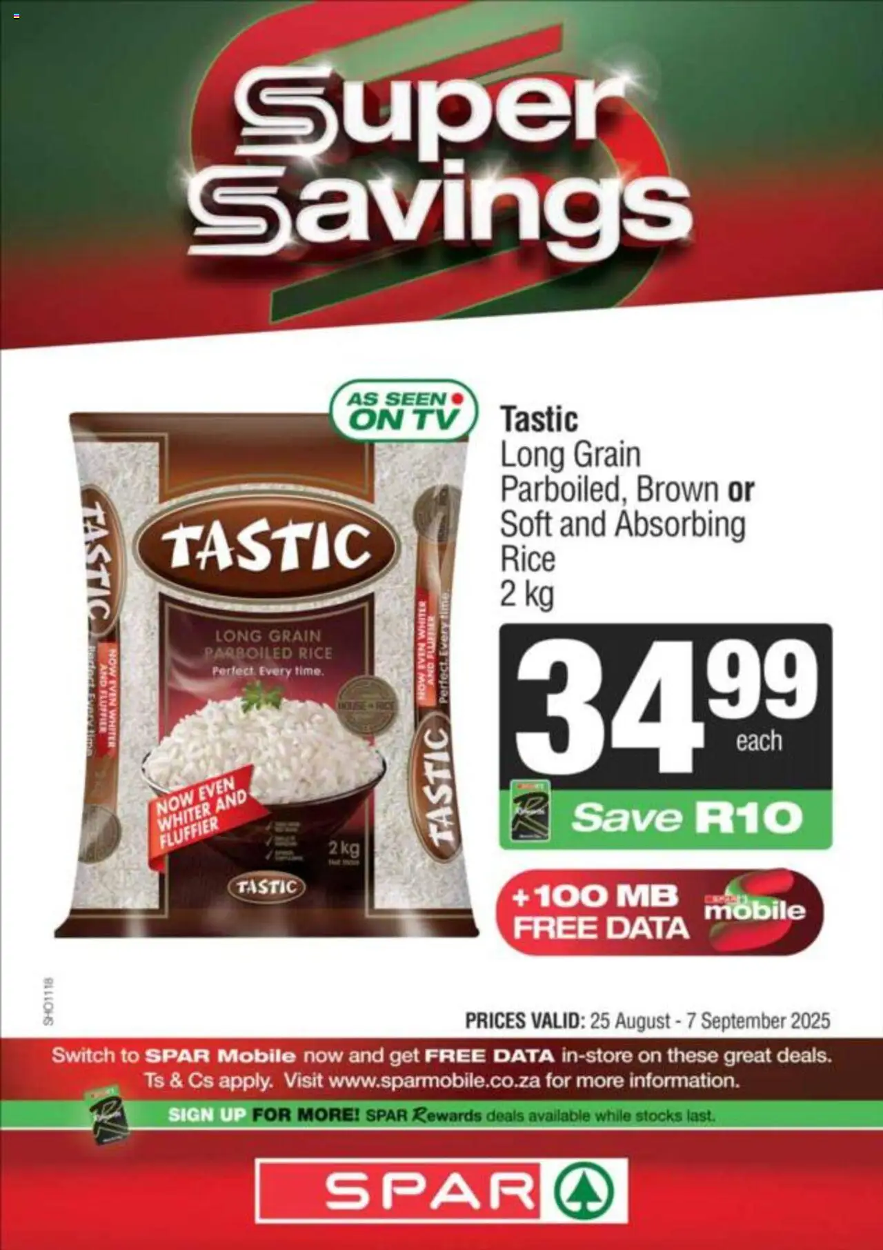 Spar Specials │ valid from 25.08.2025 | Page: 5 | Products: Data, TV, Switch, Rice