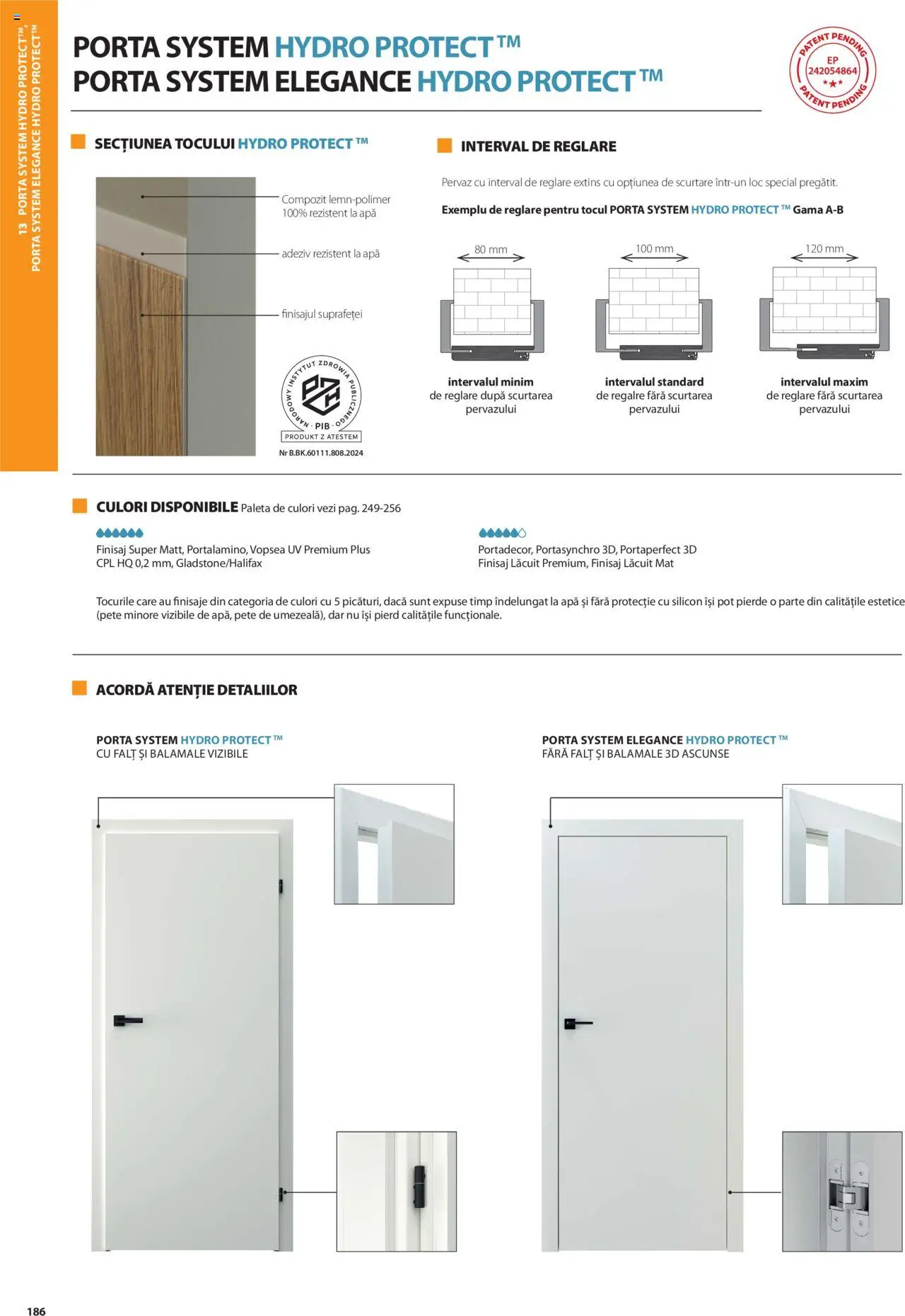 Catalog Proges – valabil de la 01.05.2025 | Pagină: 186 | Produse: Vopsea, Adeziv, Apă