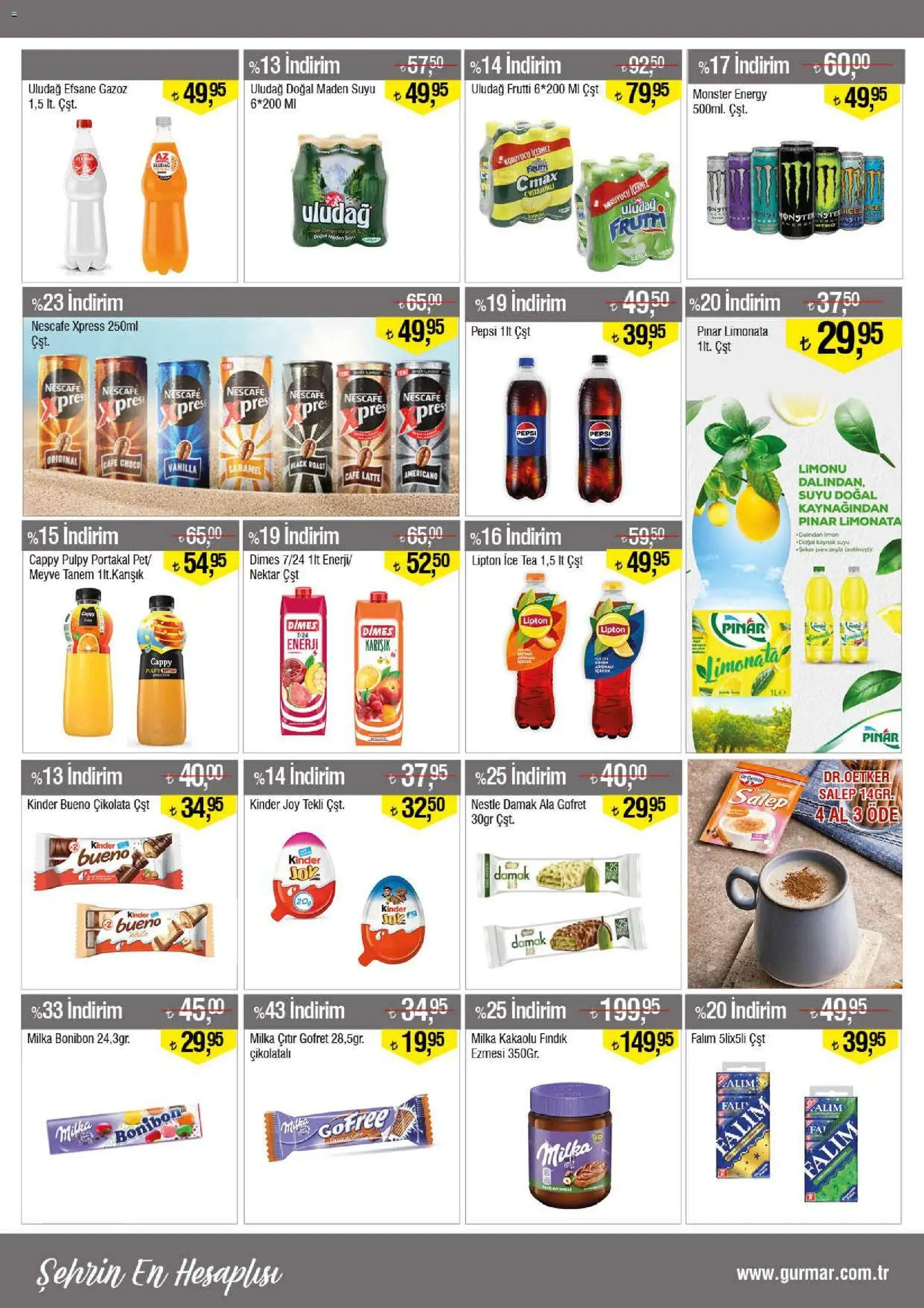 Gürmar - Katalog - 01.11.2025 tarihinden itibaren geçerlidir | Sayfa: 10 | Ürünler: Çikolata, Meyve, Limon, Ice tea