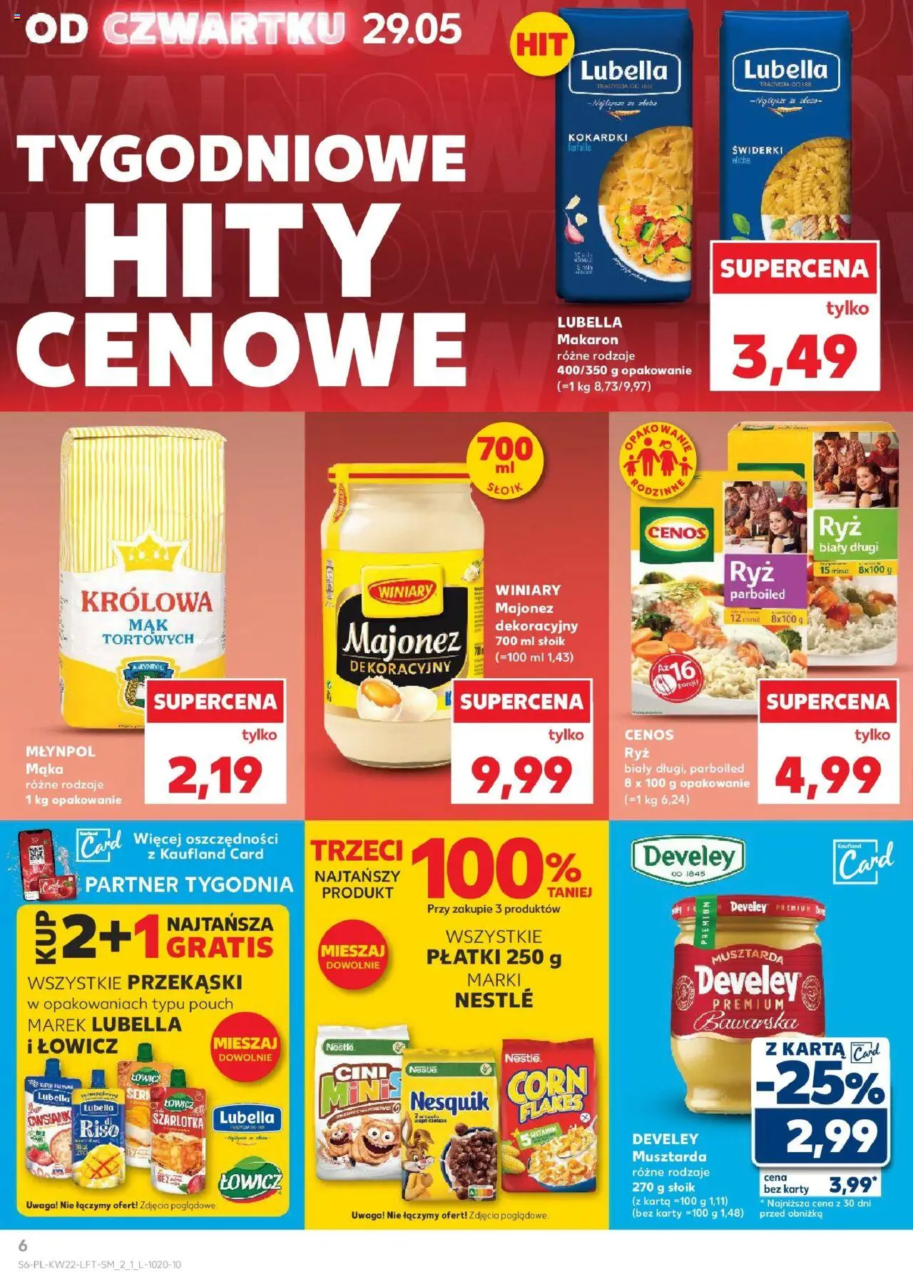 Kaufland gazetka od 29.05.2025 | Strona: 6 | Produkty: Płatki śniadaniowe, Musztarda, Ryż, Płatki