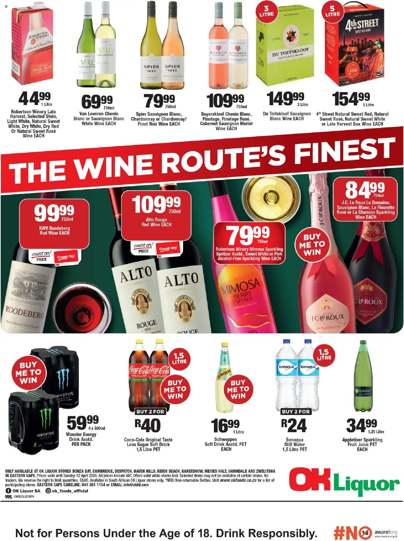 New OK Foods catalogue – valid from 25.03.2026 | Page: 4 | Products: Box, Juice, Fruit, Sugar