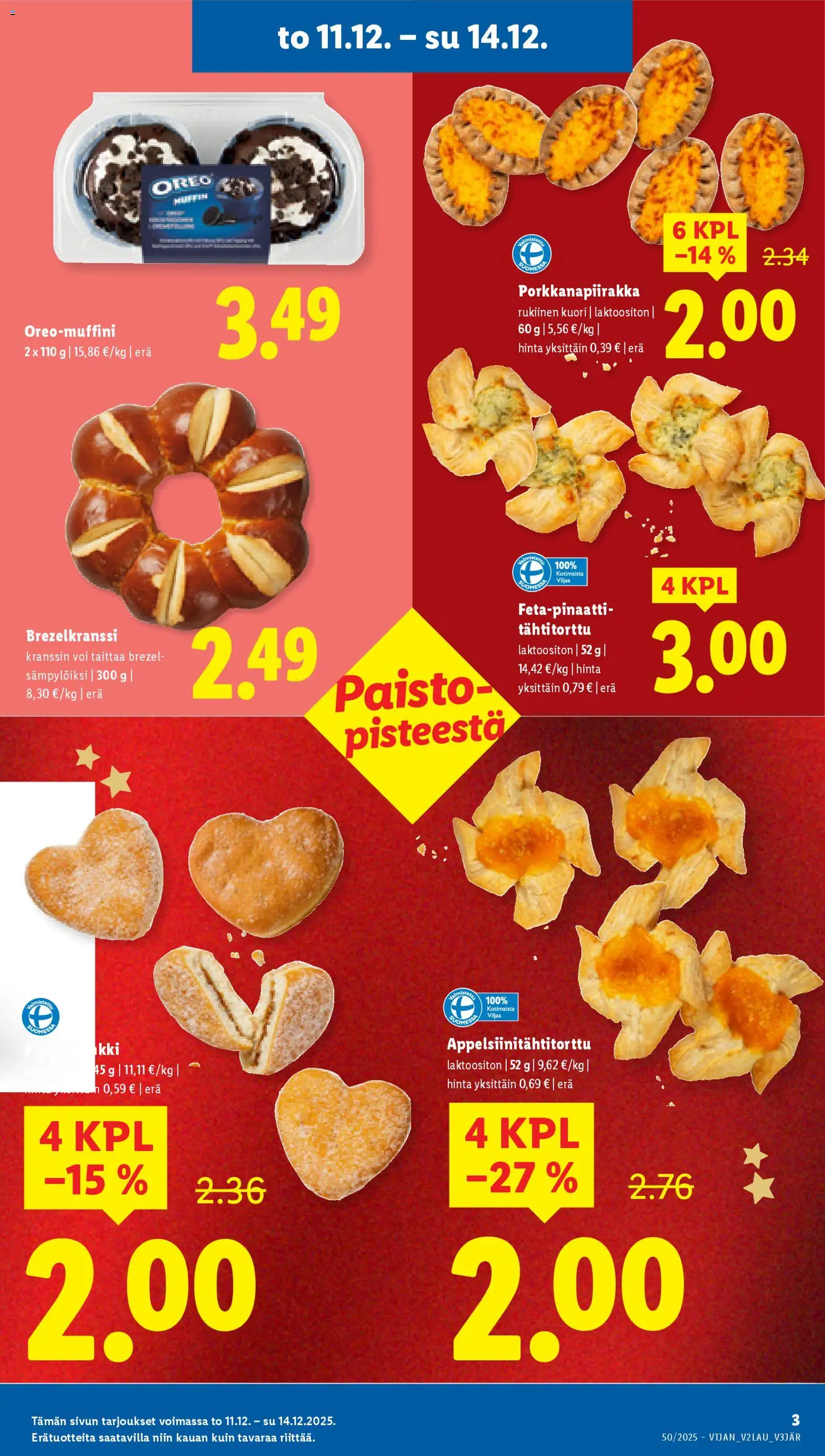 Lidl tarjoukset - Helsinki – voimassa 11.12.2025 alkaen | Sivu: 3 | Tuotteet: Oreo, Voi
