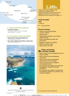 Vista previa Viajes El Corte Inglés Turismo Social Castilla La Mancha válido desde el 01.04.2026 | Página: 33 | Productos: Cámara