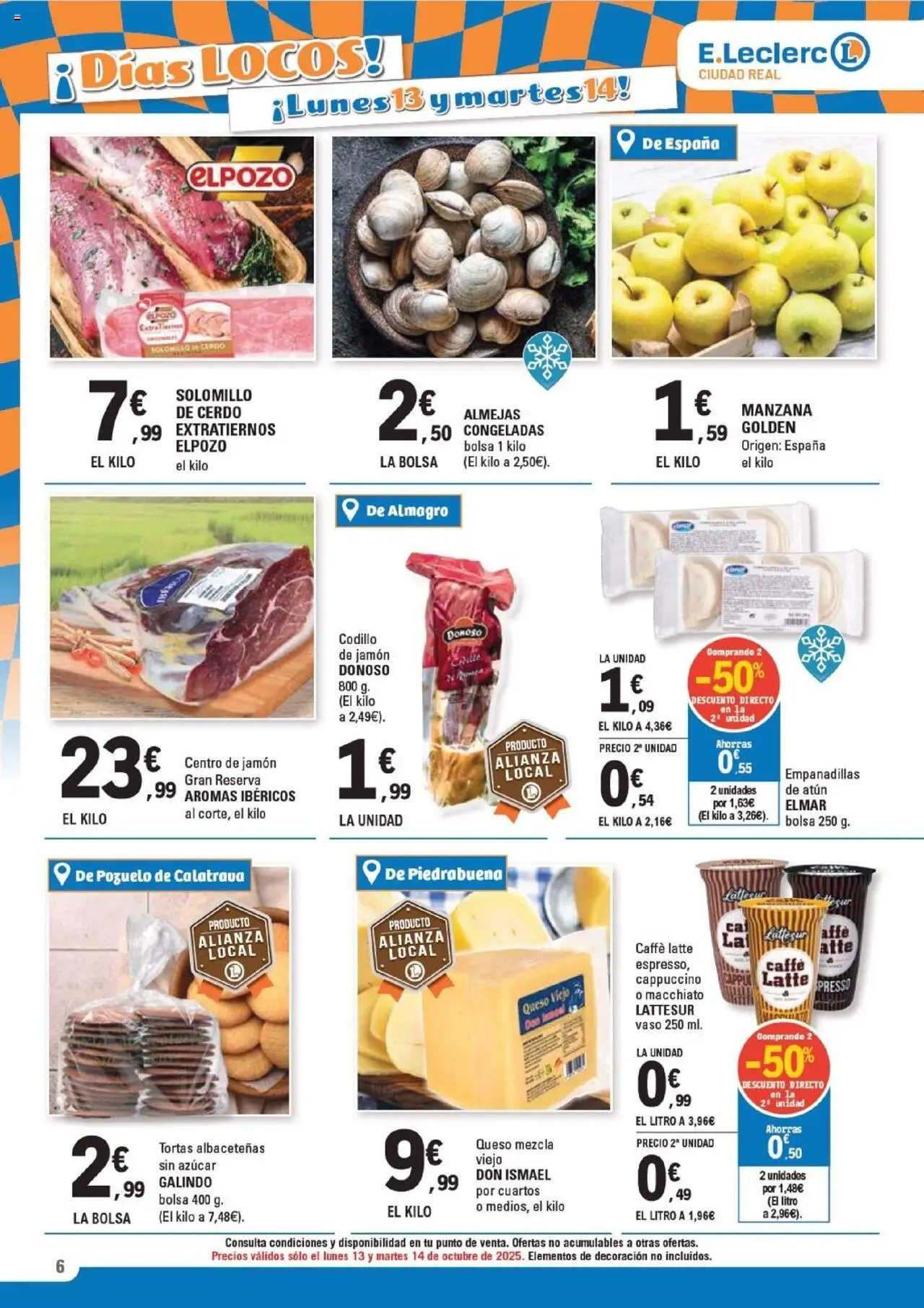 E.Leclerc folleto │ válido desde el 06.10.2025 | Página: 6 | Productos: Solomillo de cerdo, Queso, Jamón, Cerdo