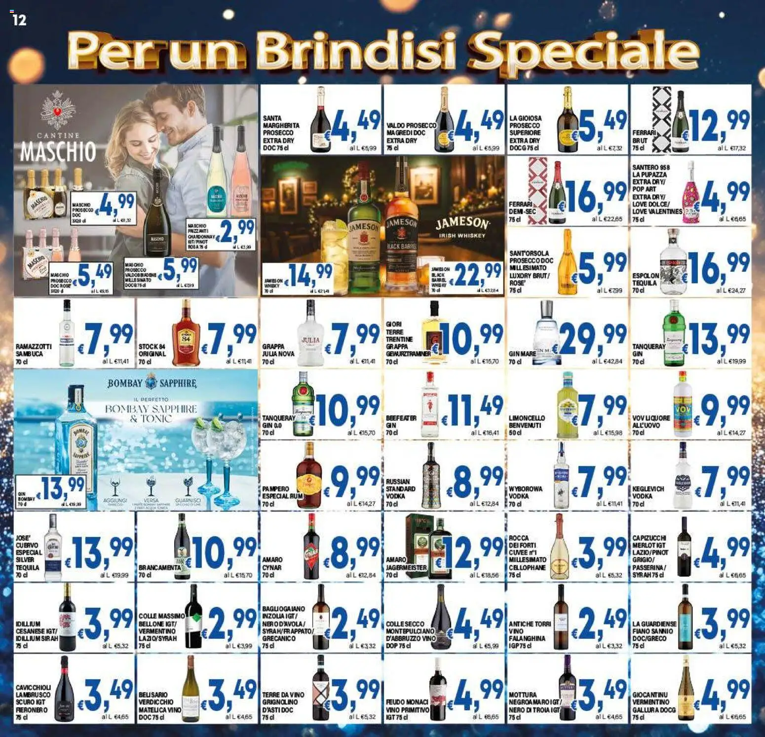 Volantino DEM del 27.12.2025 | Pagina: 12 | Prodotti: Vodka, Prosecco, Vino, Grappa
