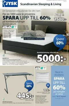 JYSK - erbjudanden - Förhandsvisning av reklamblad från butik JYSK aktuell från 18.08.2025
