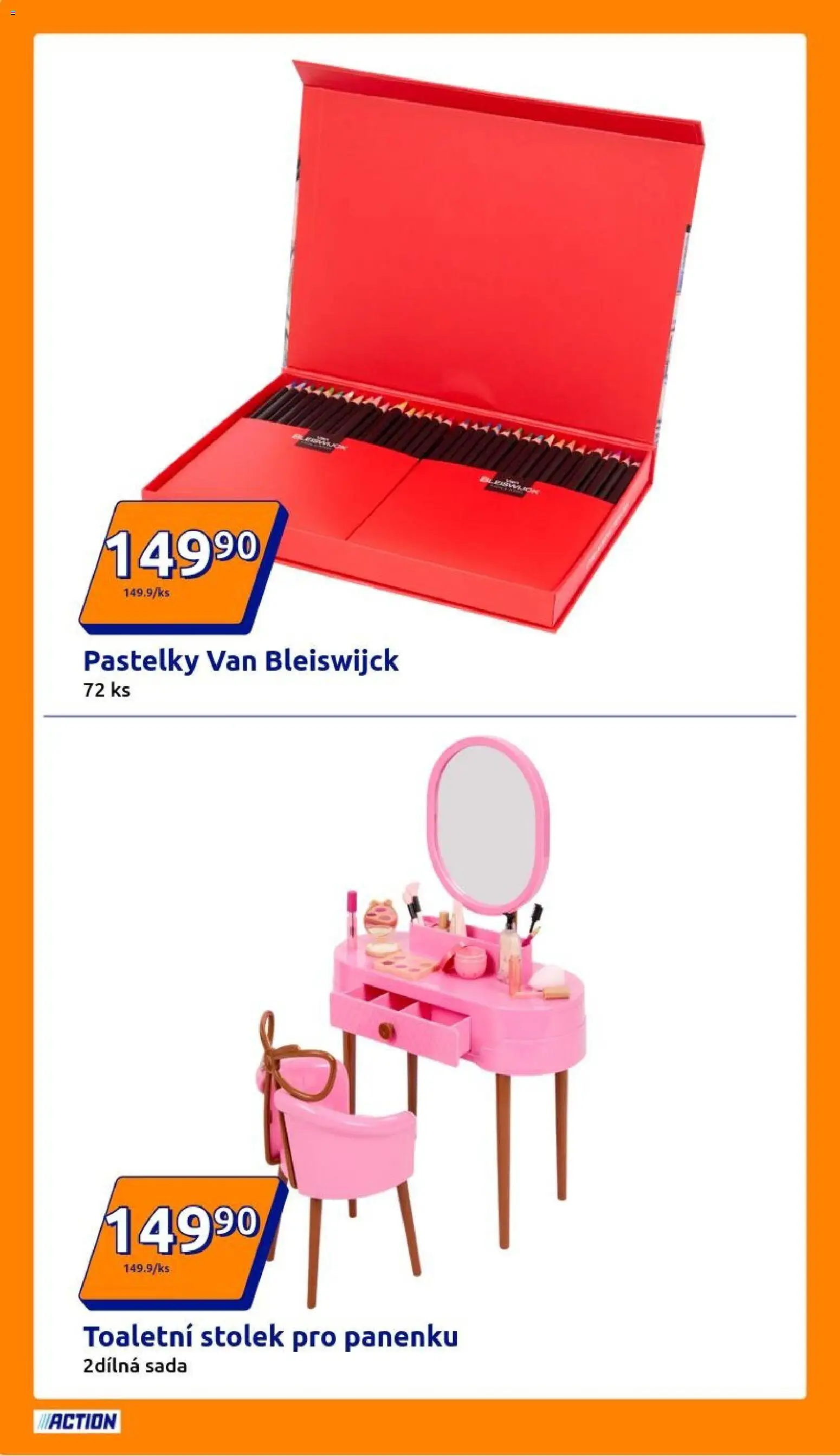 Action leták od 29.10.2025 | Strana: 8 | Produkty: Pastelky, Toaletní stolek, Stolek
