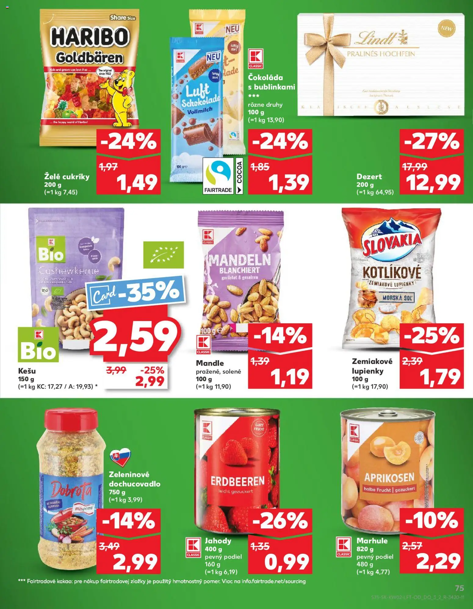 Kaufland SK akciós ujság - amely érvényes a következő dátumtól: 08.01.2026 | Oldal: 75 | Termékek: Só