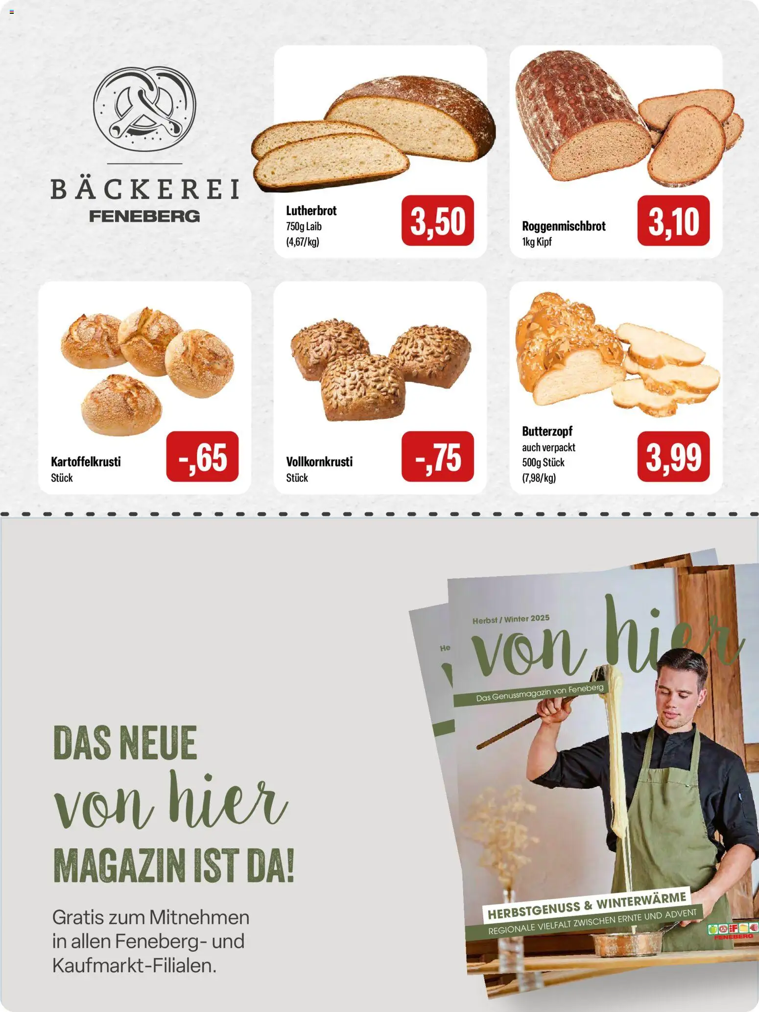 Feneberg Angebote – gültig ab 30.10.2025 | Seite: 4 | Produkte: Bäckerei