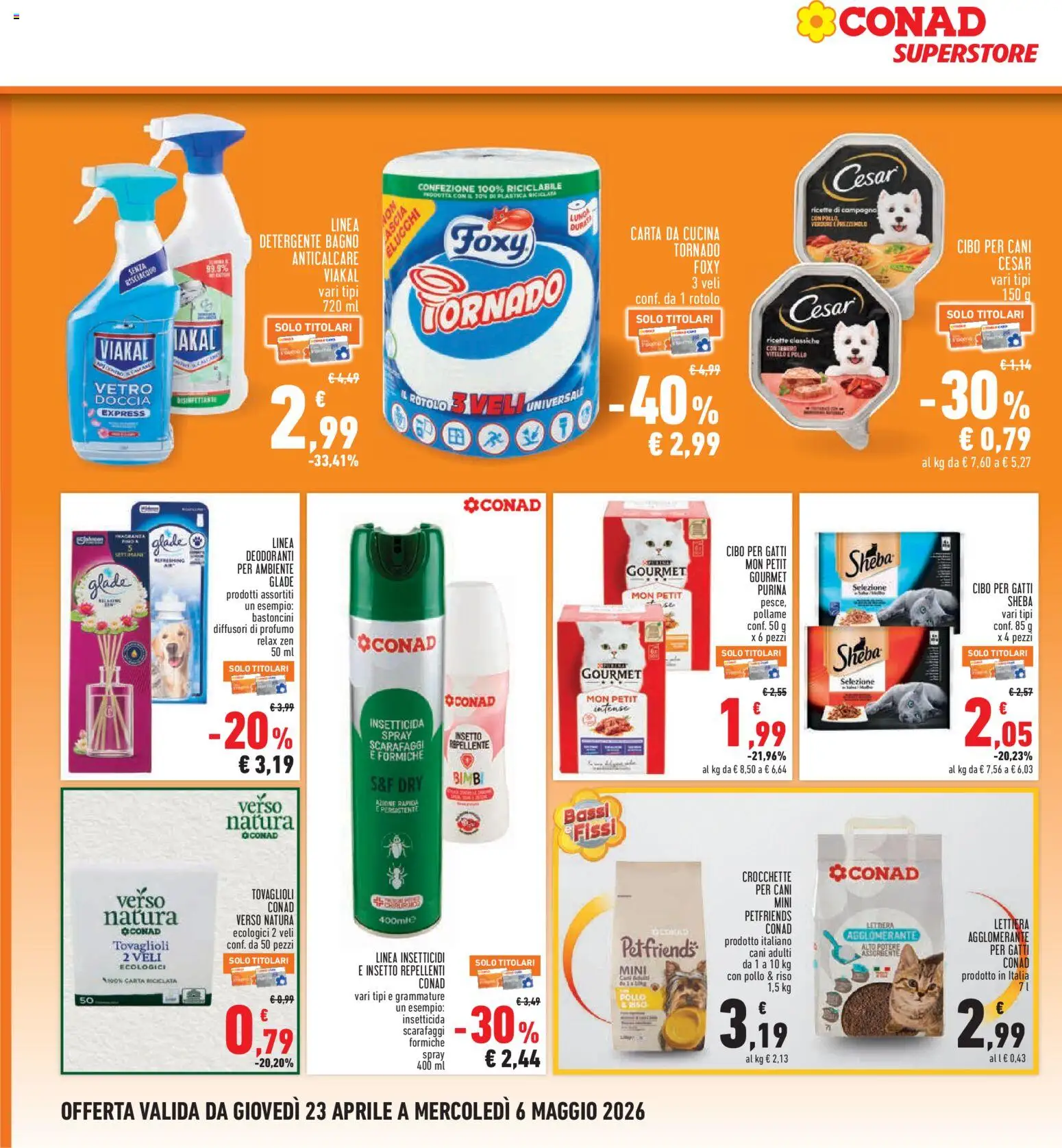 Volantino Conad del 23.04.2026 | Pagina: 28 | Prodotti: Pollo, Detergente, Vitello, Profumo