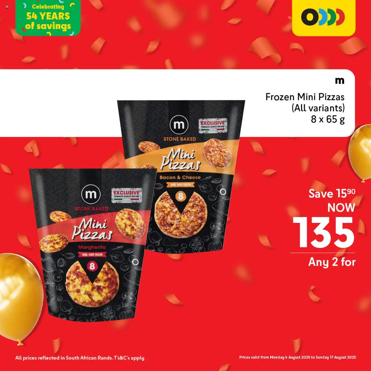 Makro Birthday Deals Frozen Food │ valid from 04.08.2025 | Page: 10 | Products: Cheese, Tomato sauce, Sauce, Bacon
