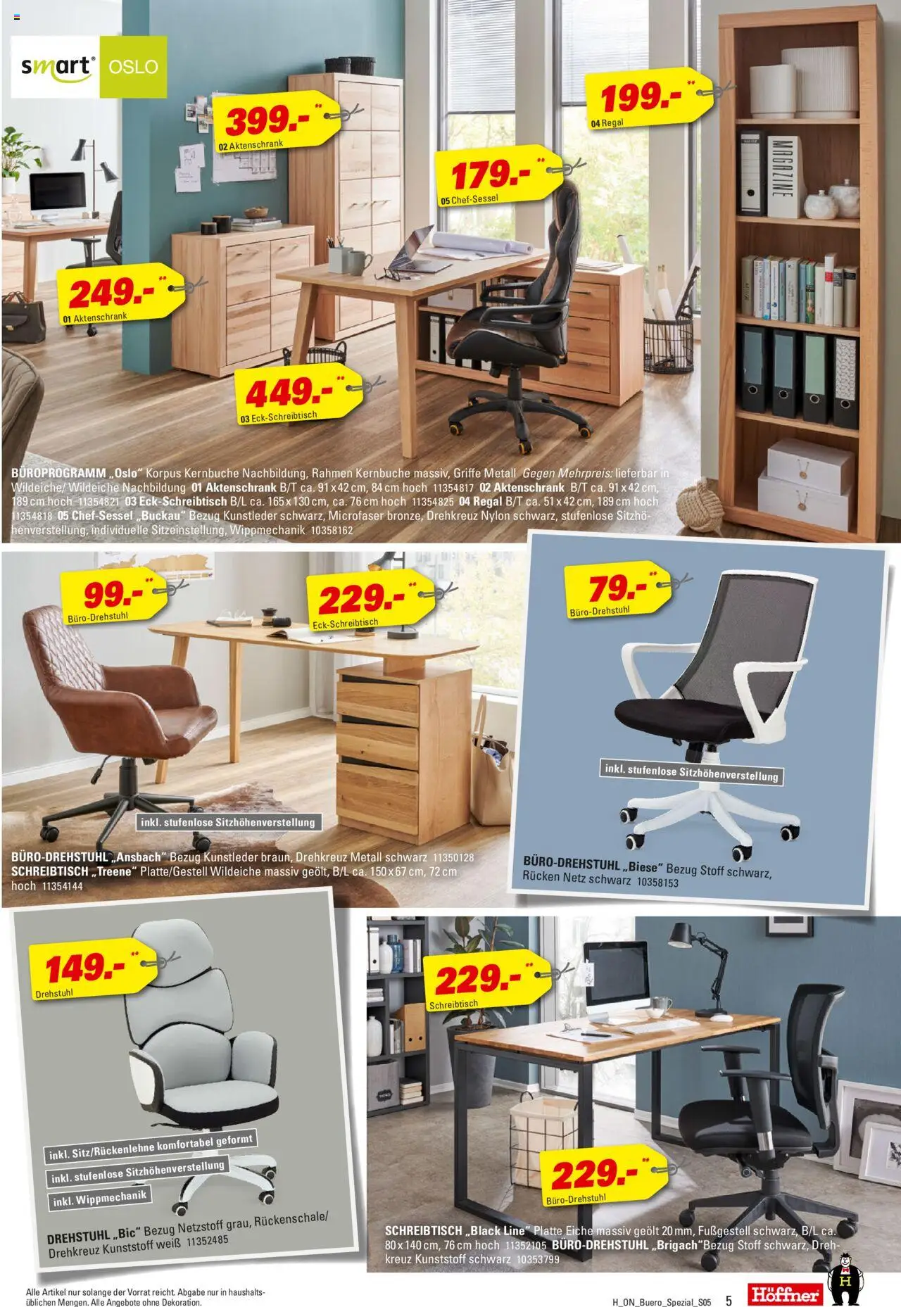 Höffner - Büro Spezial - gültig ab dem 30.07.2025 | Seite: 5 | Produkte: Regal, Chefsessel