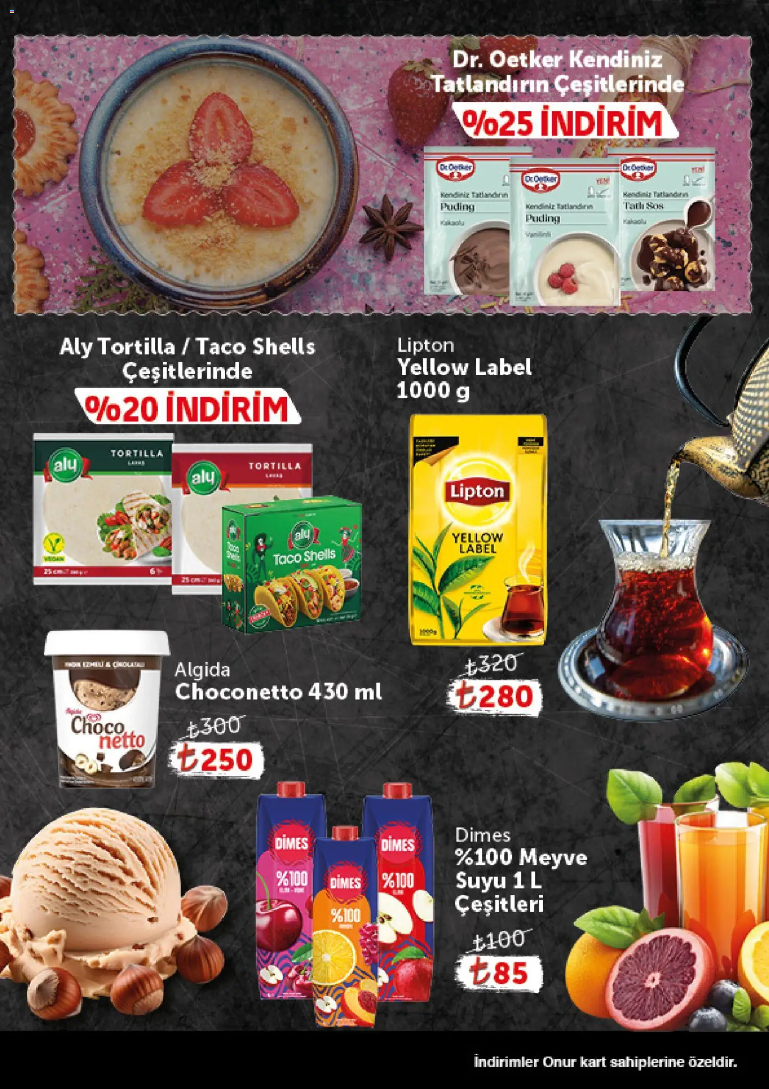 Onur Market - Katalog Gurme - 28.04.2026 tarihinden itibaren geçerlidir | Sayfa: 5 | Ürünler: Meyve, Sos