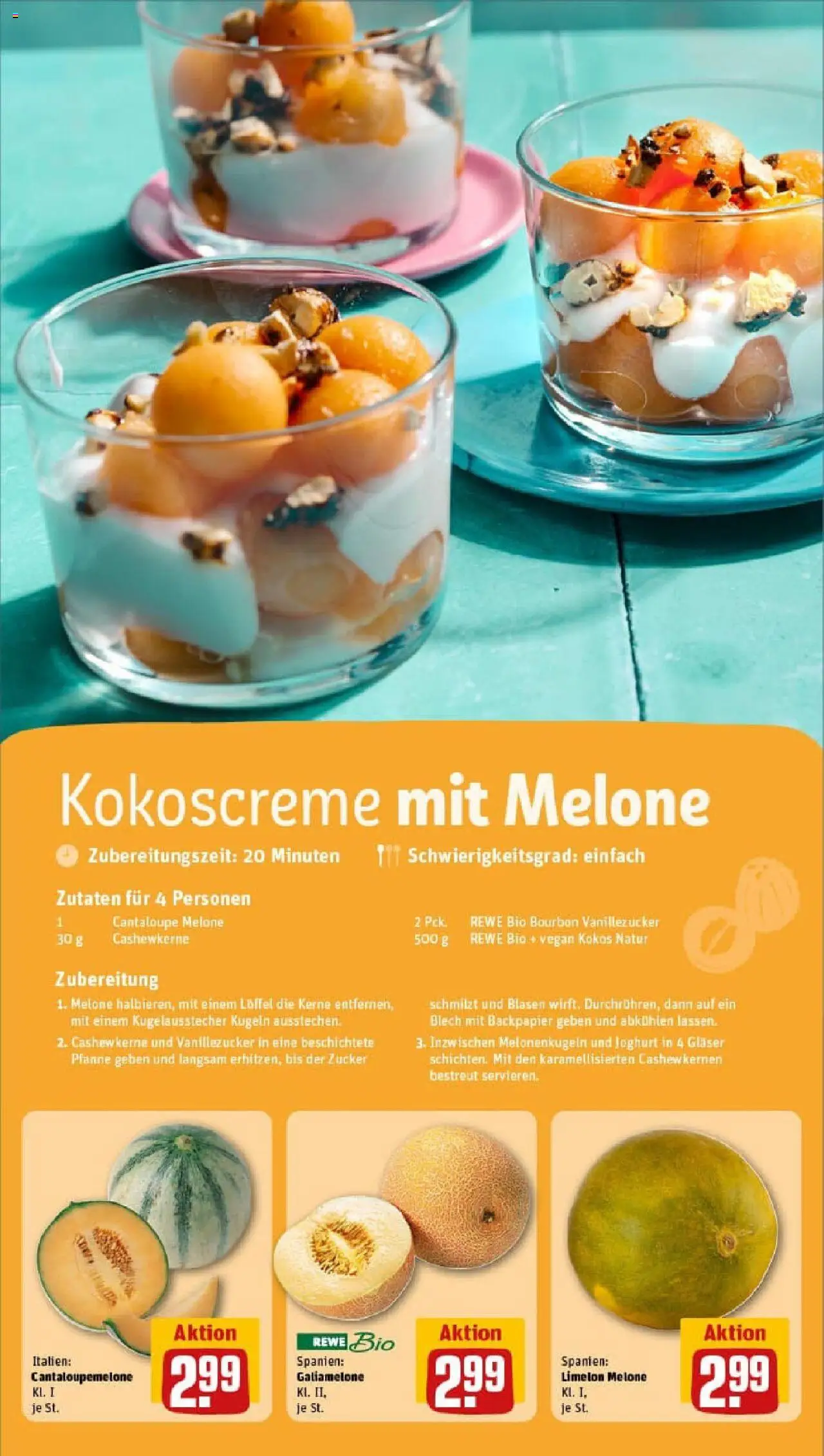 Rewe prospekt Allmendingen	 - gültig ab dem 27.07.2025 | Seite: 12 | Produkte: Joghurt, Zucker, Melone, Bourbon
