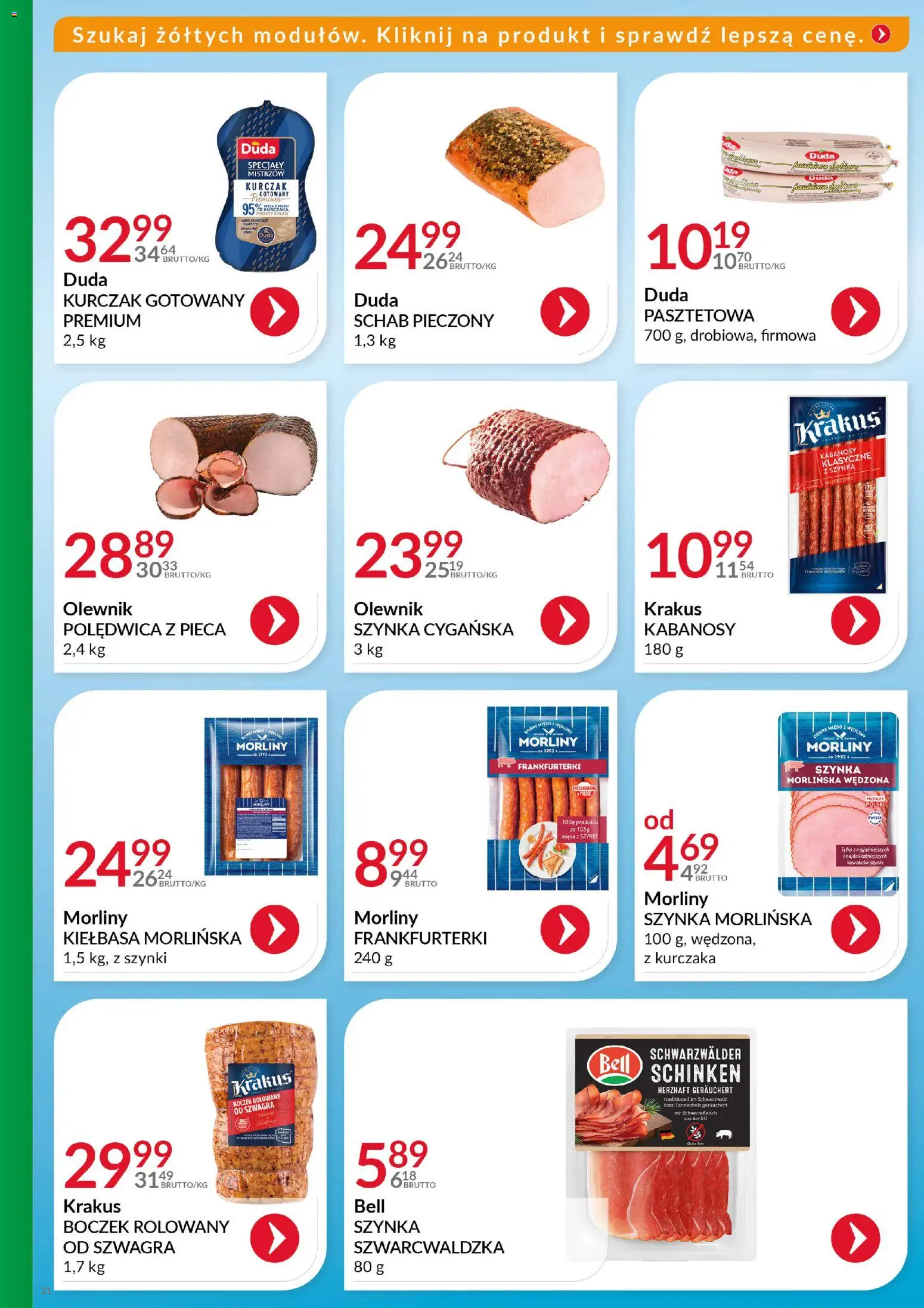 Eurocash Gazetka - Katalog Artykułów Spożywczych od 16.11.2025 | Strona: 20 | Produkty: Kiełbasa, Schab, Wędliny, Schab pieczony