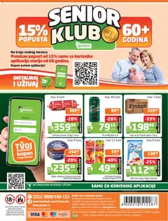 Gomex katalog - pregled Gomex kataloga - važi od 15.04.2026 | Strana: 28 | Proizvode: Telefon, Pica, Sok, Breskva