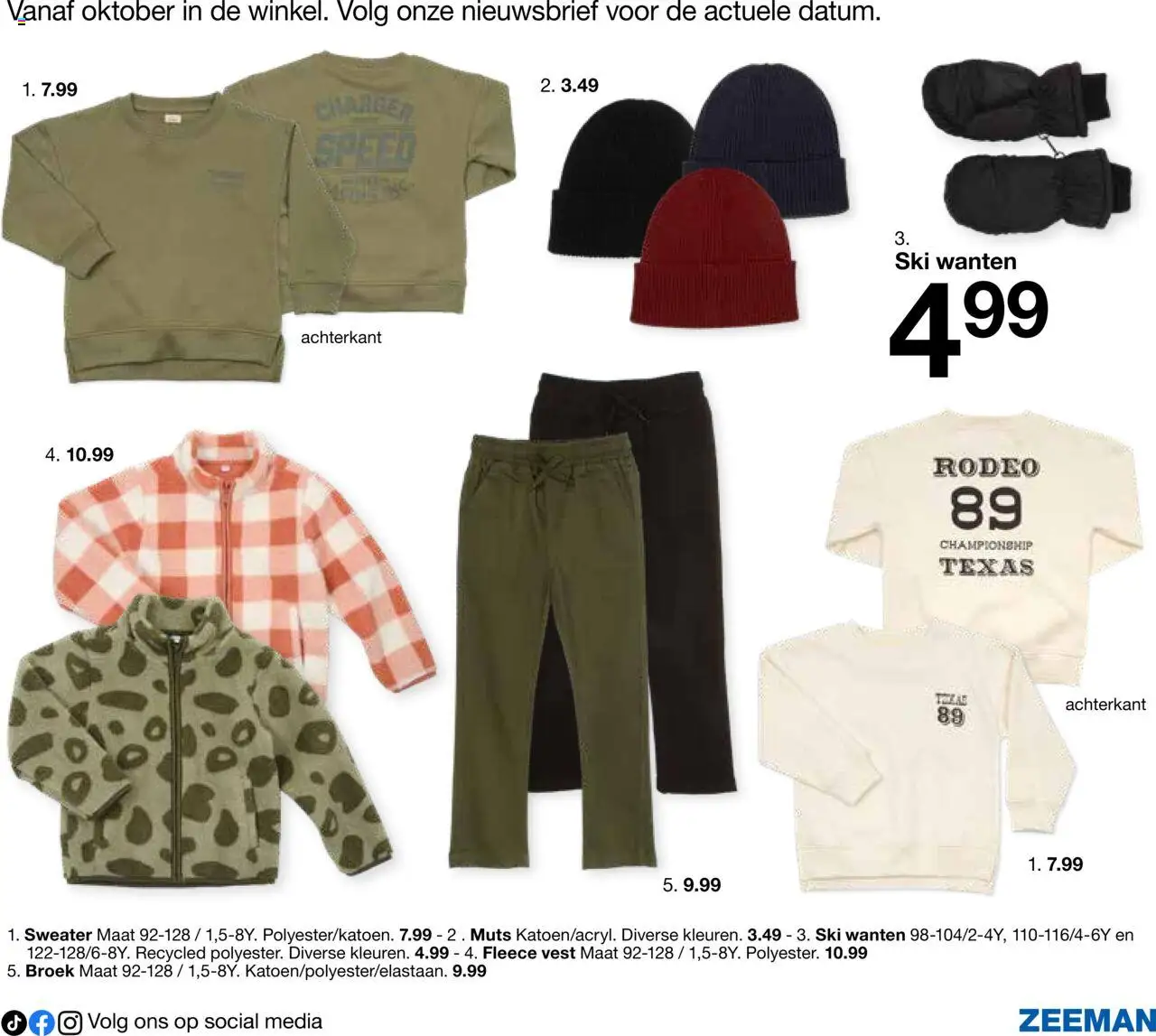  | Pagina: 37 | Producten: Sweater, Vest, Broek
