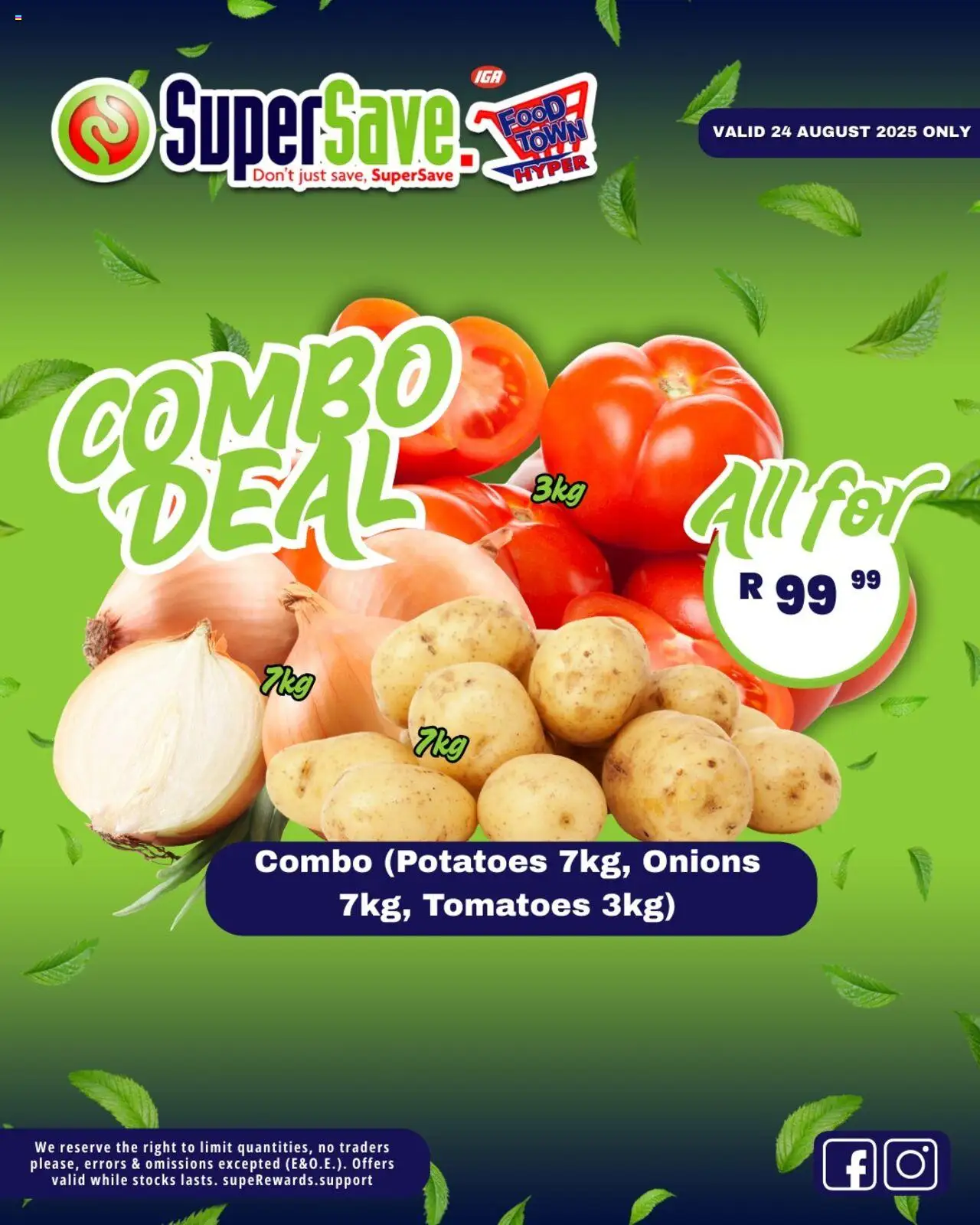 Super Save Sunday Specials │ valid from 24.08.2025 | Page: 11 | Products: Tomatoes, Potatoes, Onions