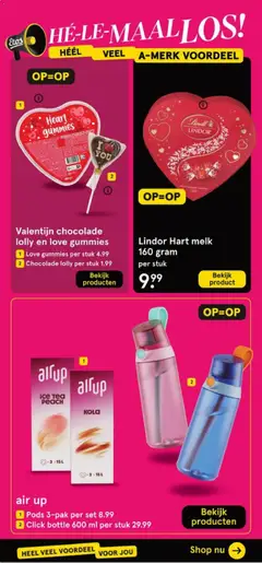 Chocolade lolly, Chocolade lolly per stuk - Voorbeeld van een folder van Etos, geldig van 05.01.2026 | Pagina: 60 | Producten: Melk, Chocolade, Gyömbér shot, Festék