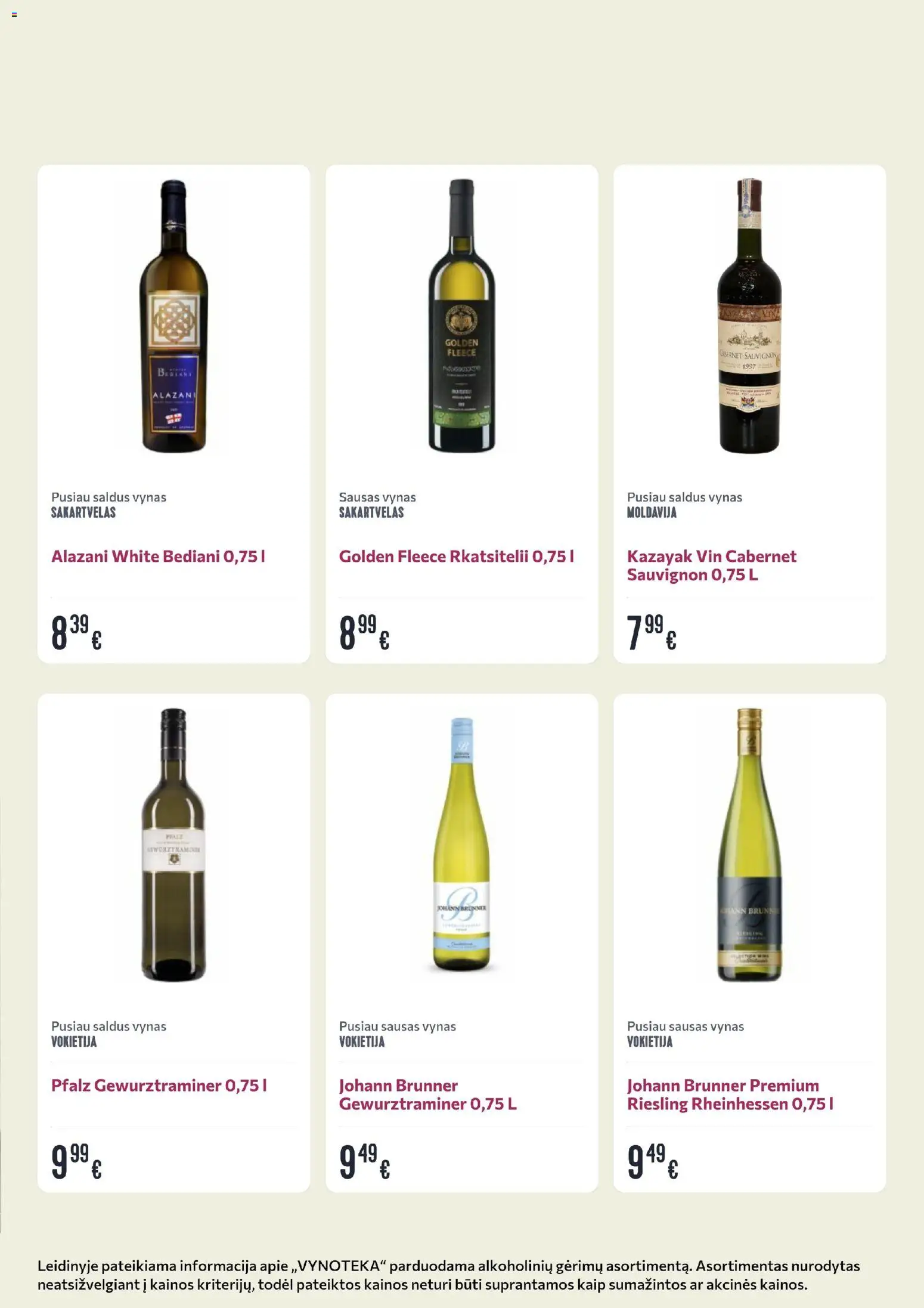 VYNOTEKA akcijos nuo 20.04.2026 | Puslapis: 20 | Prekių: Vynas