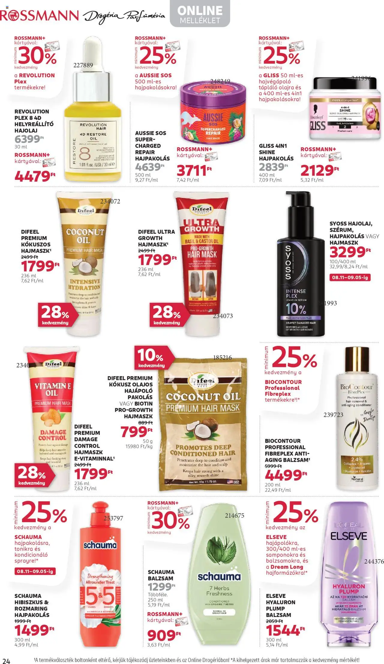 Rossmann akciós ujság - amely érvényes a következő dátumtól: 25.08.2025 | Oldal: 26 | Termékek: Kokusz, Hajpakolás, Kondicionáló, Hajmaszk