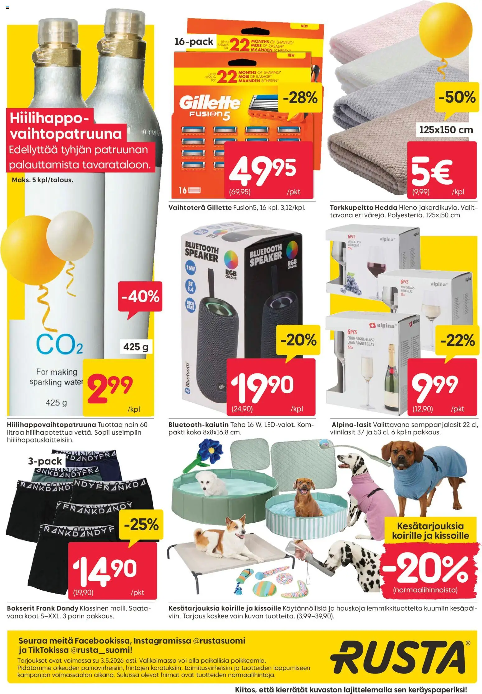 Rusta tarjoukset – voimassa 27.04.2026 alkaen | Sivu: 28 | Tuotteet: Voi, Bokserit