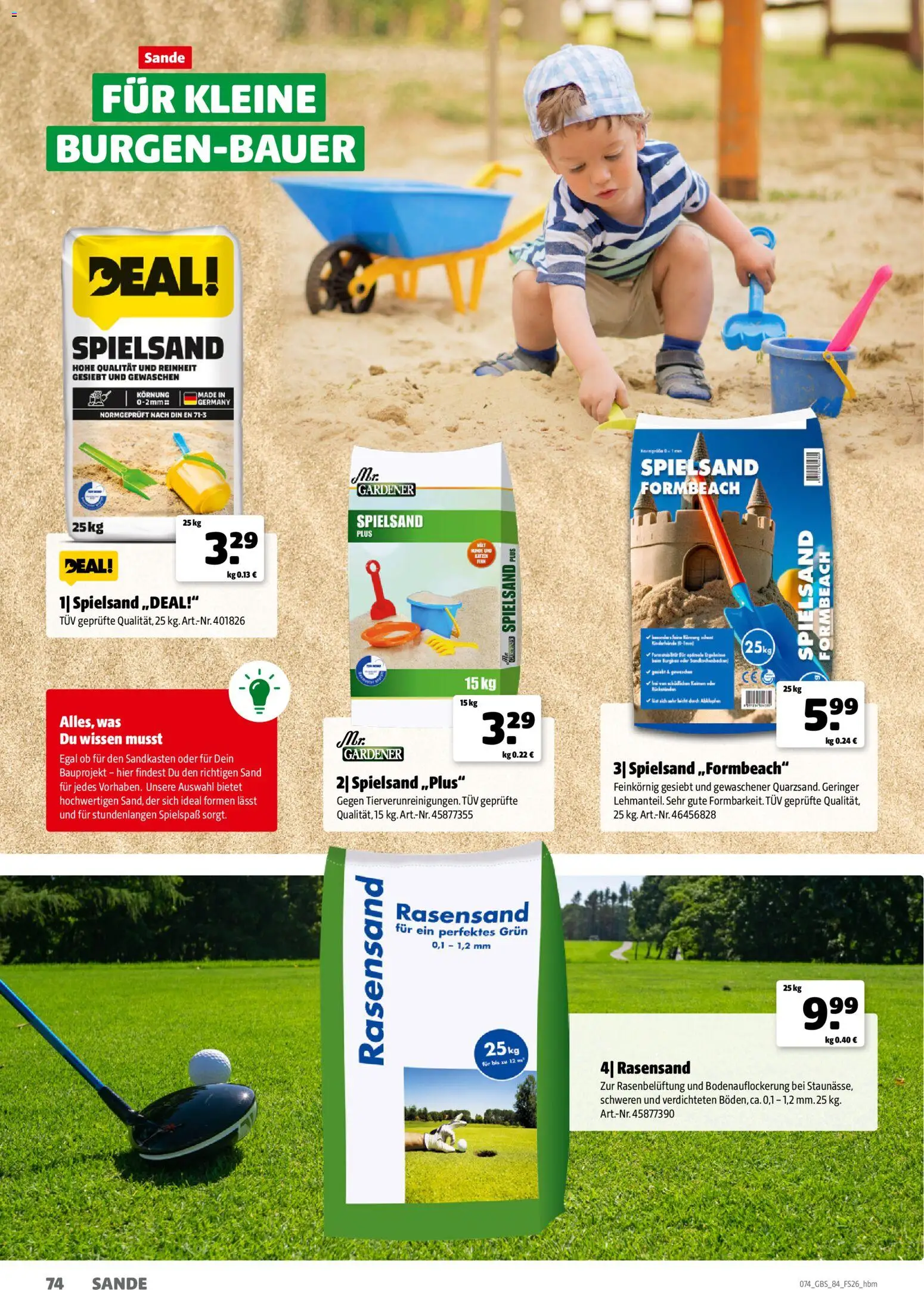 Hagebau Gartenbaustoffsortiment – gültig ab 02.03.2026 | Seite: 74