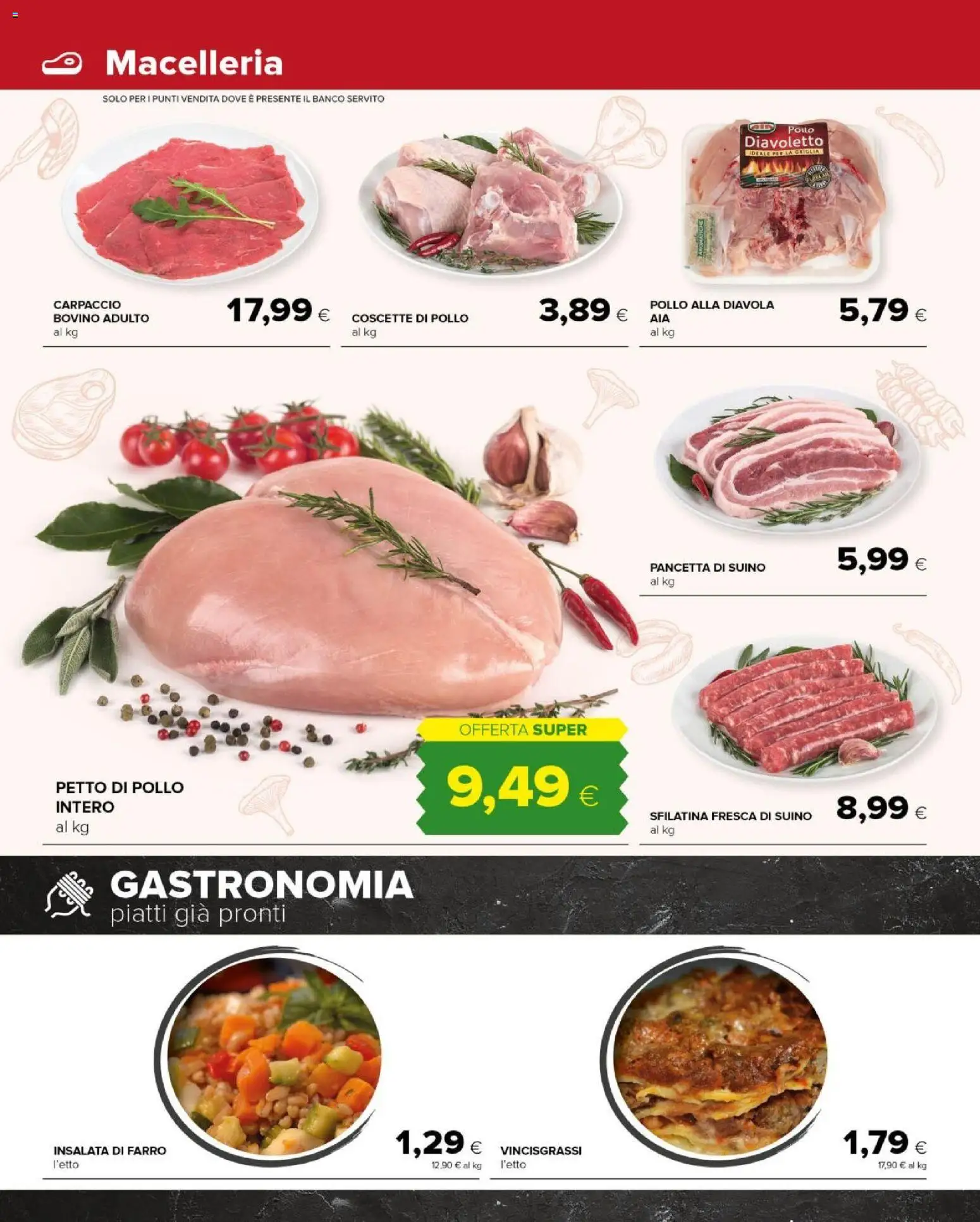 Volantino Tigre del 22.04.2026 | Pagina: 4 | Prodotti: Pollo, Pancetta, Insalata, Suino