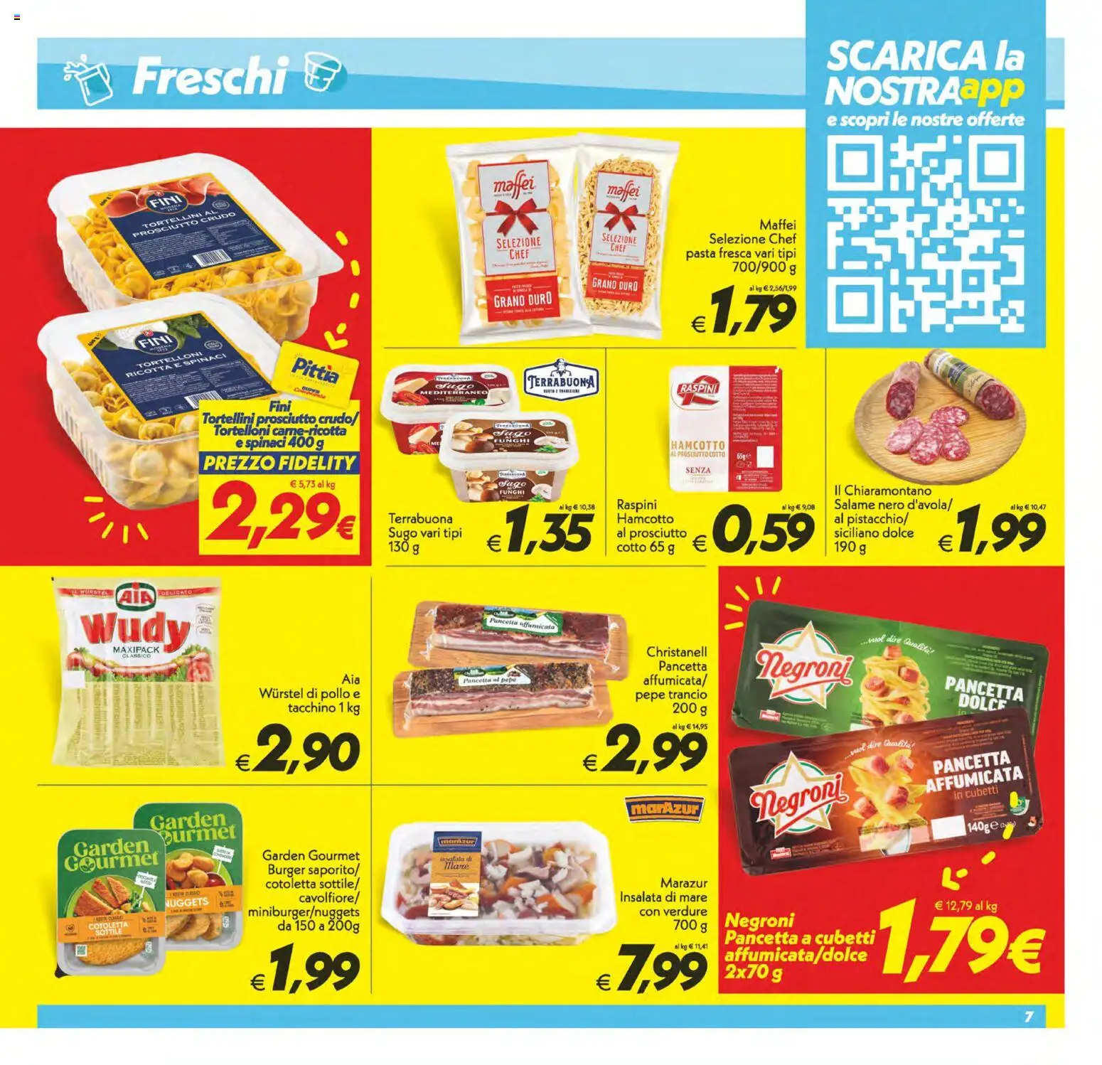Volantino SuperConveniente del 24.10.2025 | Pagina: 7 | Prodotti: Pasta, Spinaci, Ricotta, Tortelloni
