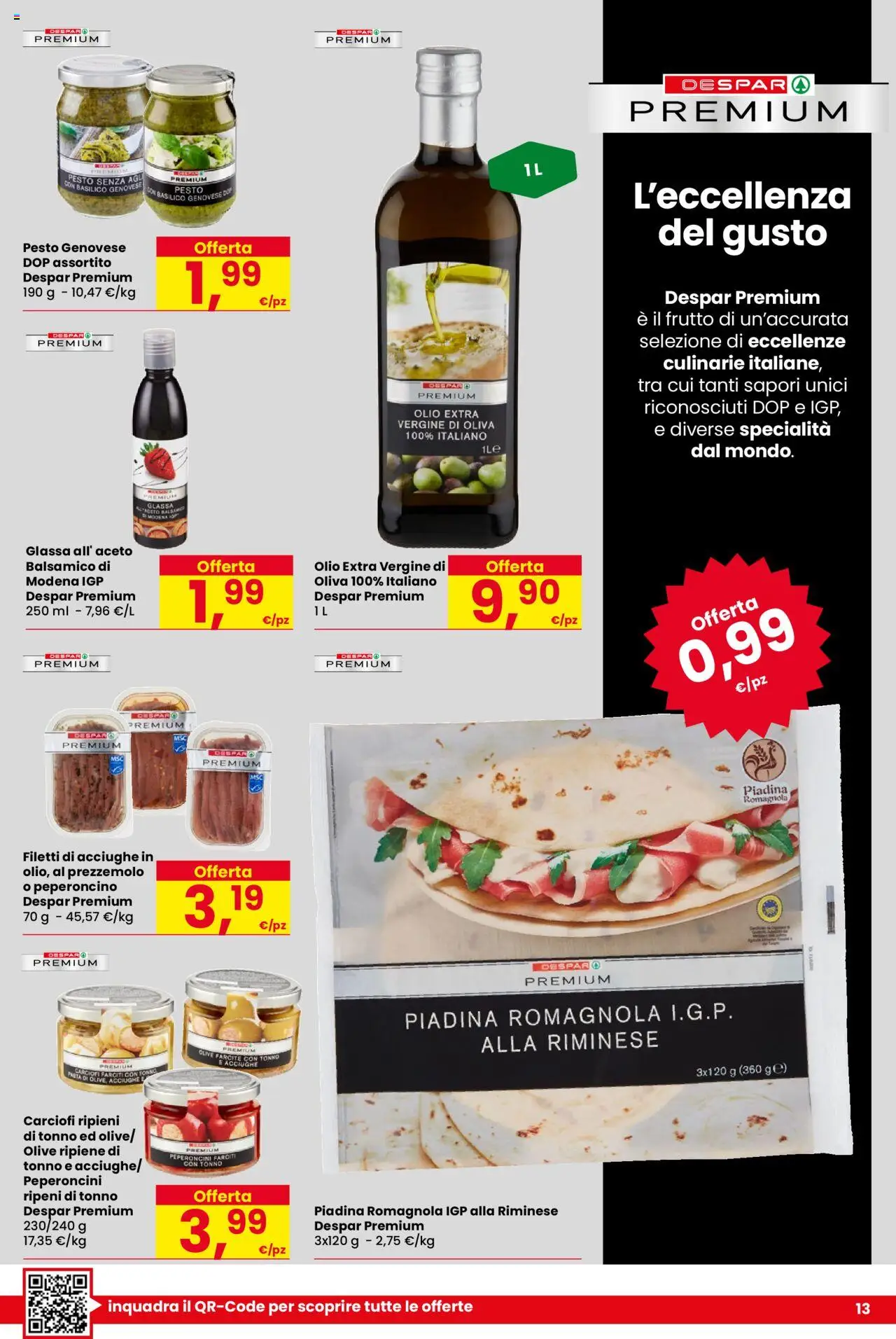 Volantino Despar del 04.09.2025 | Pagina: 13 | Prodotti: Olio, Pasta, Peperoncino, Tonno