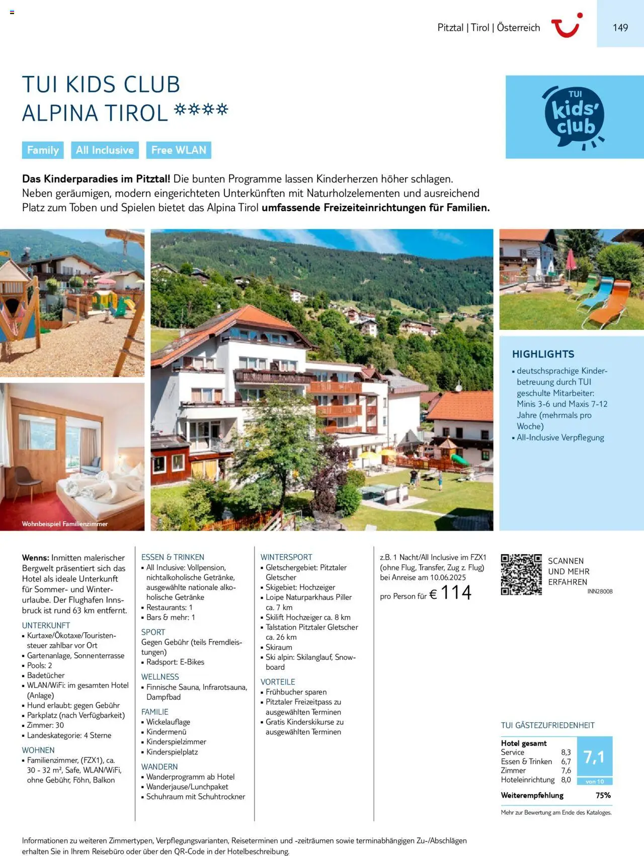 TUI Prospekt 	 – gültig ab 01.11.2024 | Seite: 149 | Produkte: Ski