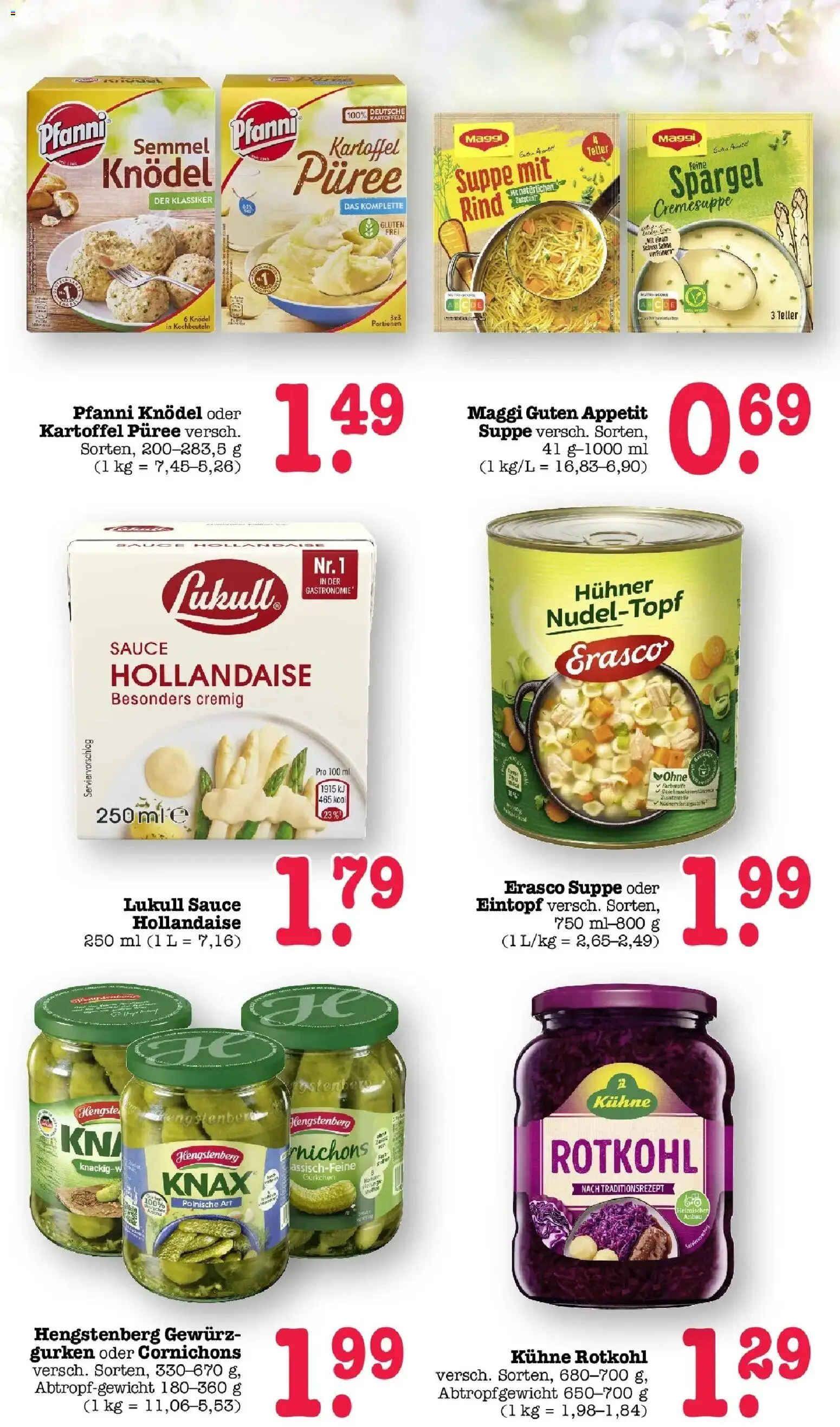 Angebote – gültig ab 23.03.2026 | Seite: 40 | Produkte: Maggi, Rotkohl, Spargel, Erasco