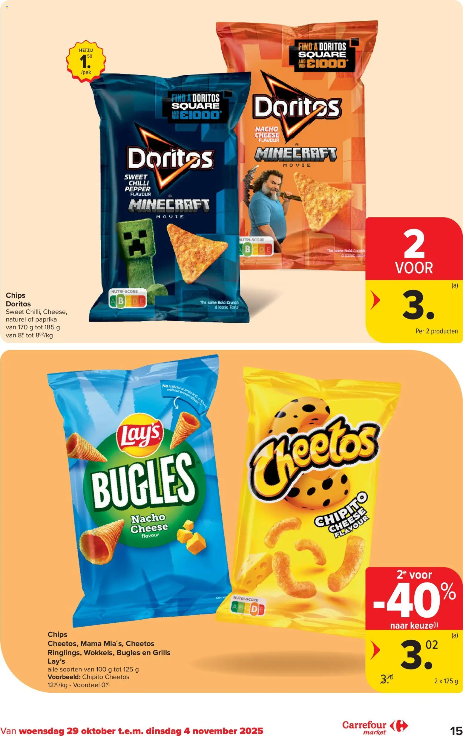 {H1} | Pagina: 15 | Producten: Chips, Doritos, Cheetos